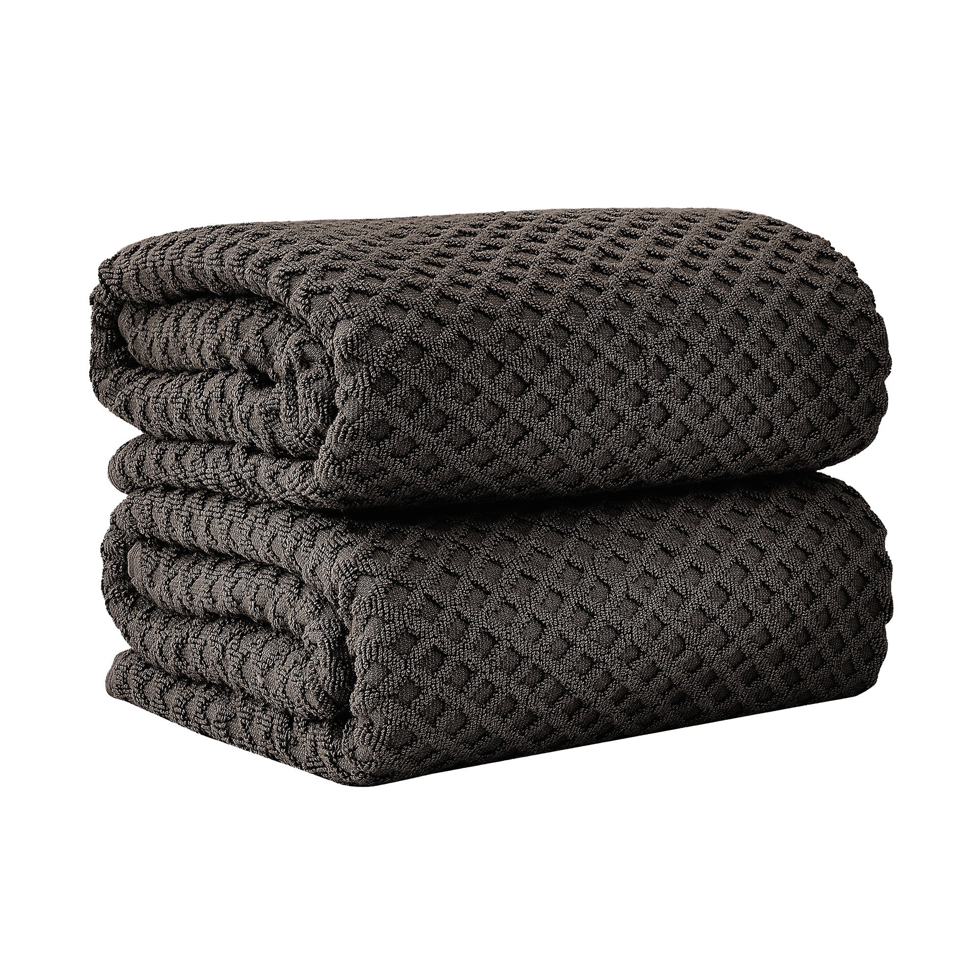Cotton Diamond Waffle Weave Bath Towel Set - Grayson Collection - Image 170