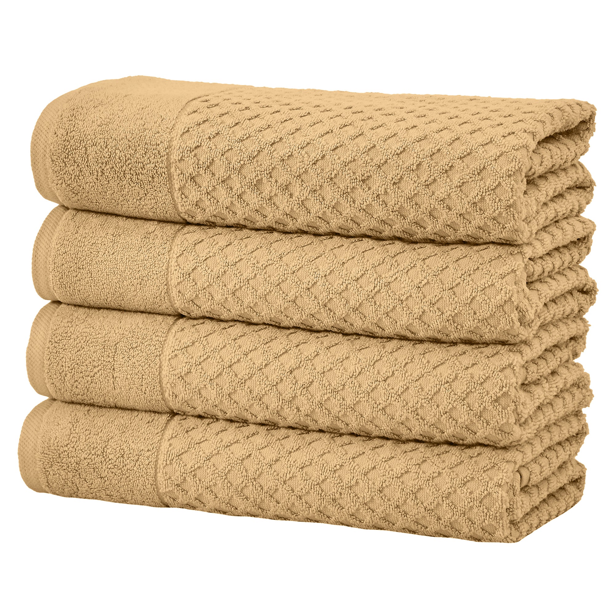 Cotton Diamond Waffle Weave Bath Towel Set - Grayson Collection - Image 26