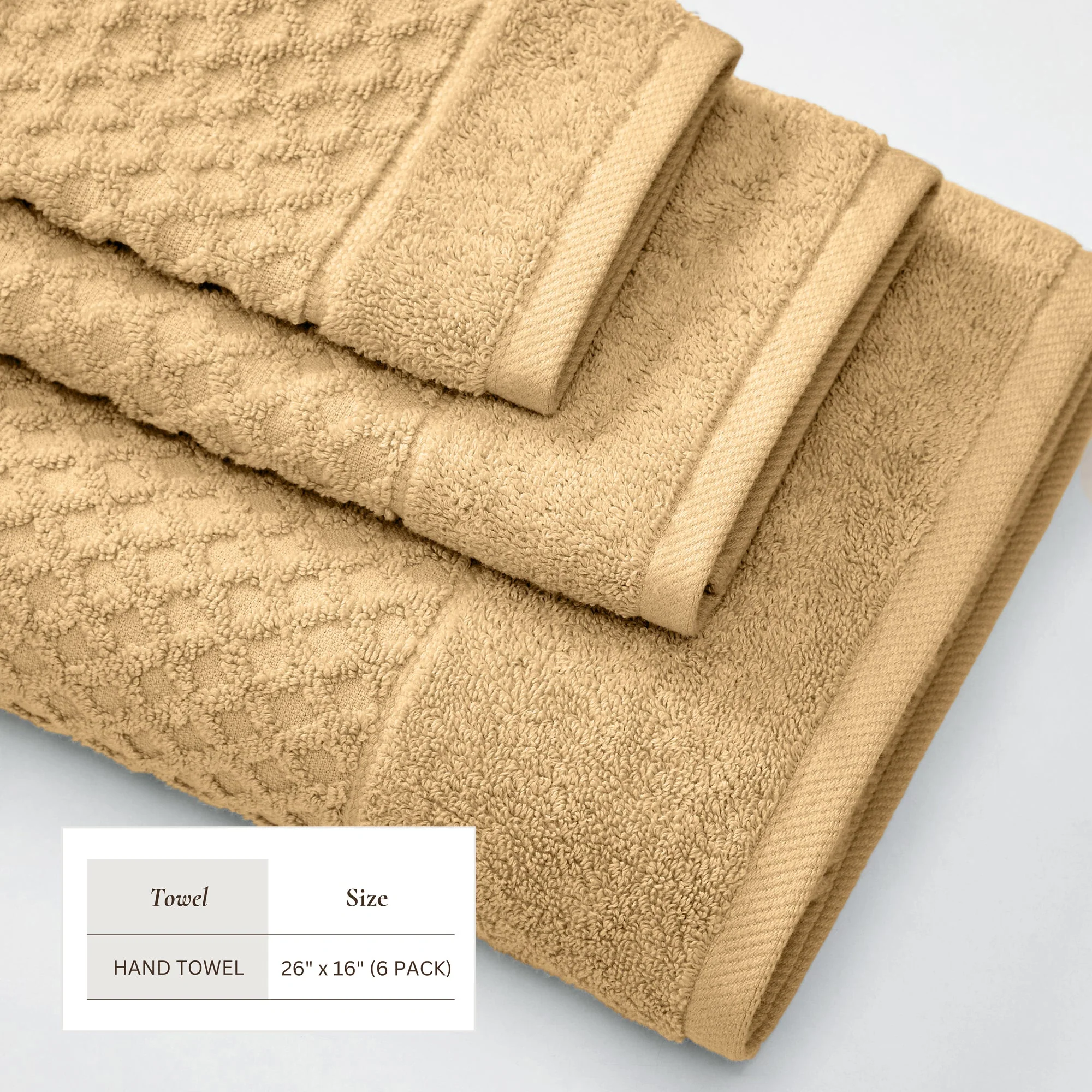 Cotton Diamond Waffle Weave Bath Towel Set - Grayson Collection - Image 32
