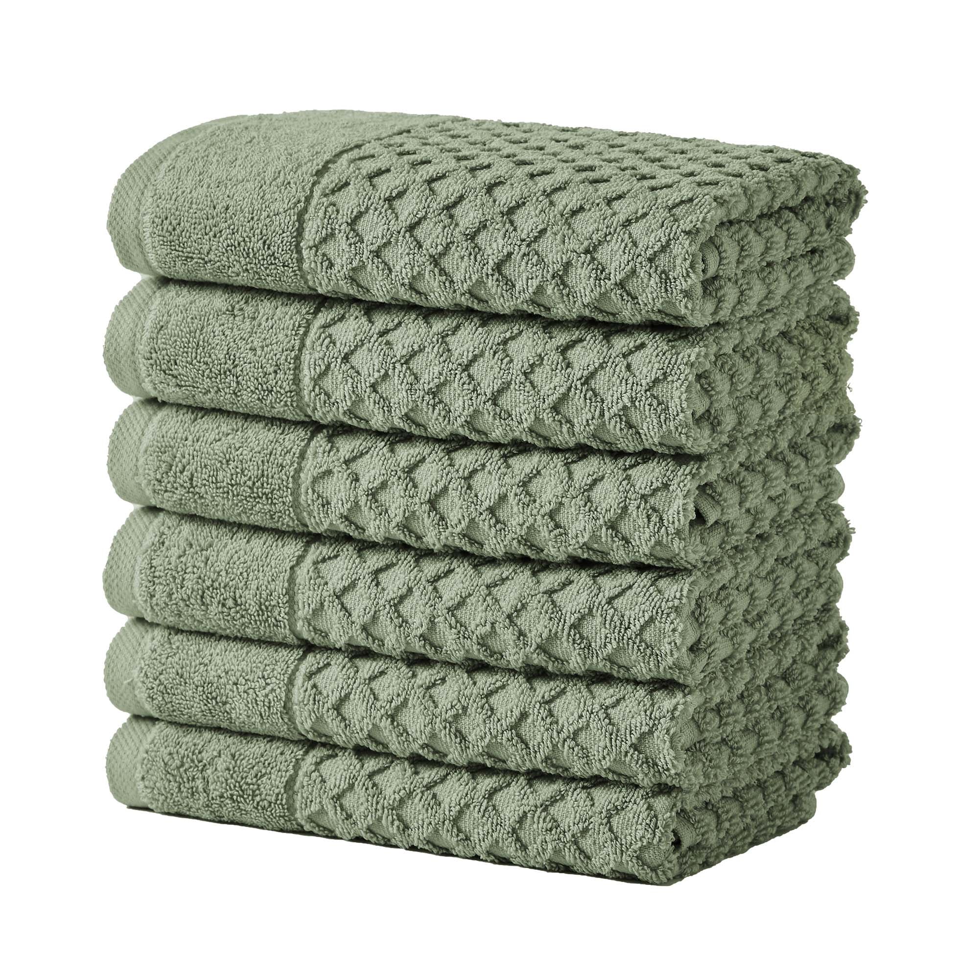 Cotton Diamond Waffle Weave Bath Towel Set - Grayson Collection - Image 63