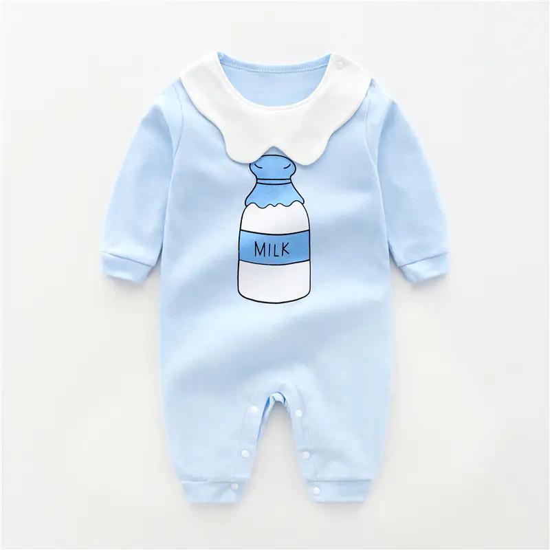 Cotton Long Sleeve Baby Bodysuit for Newborns - Image 2