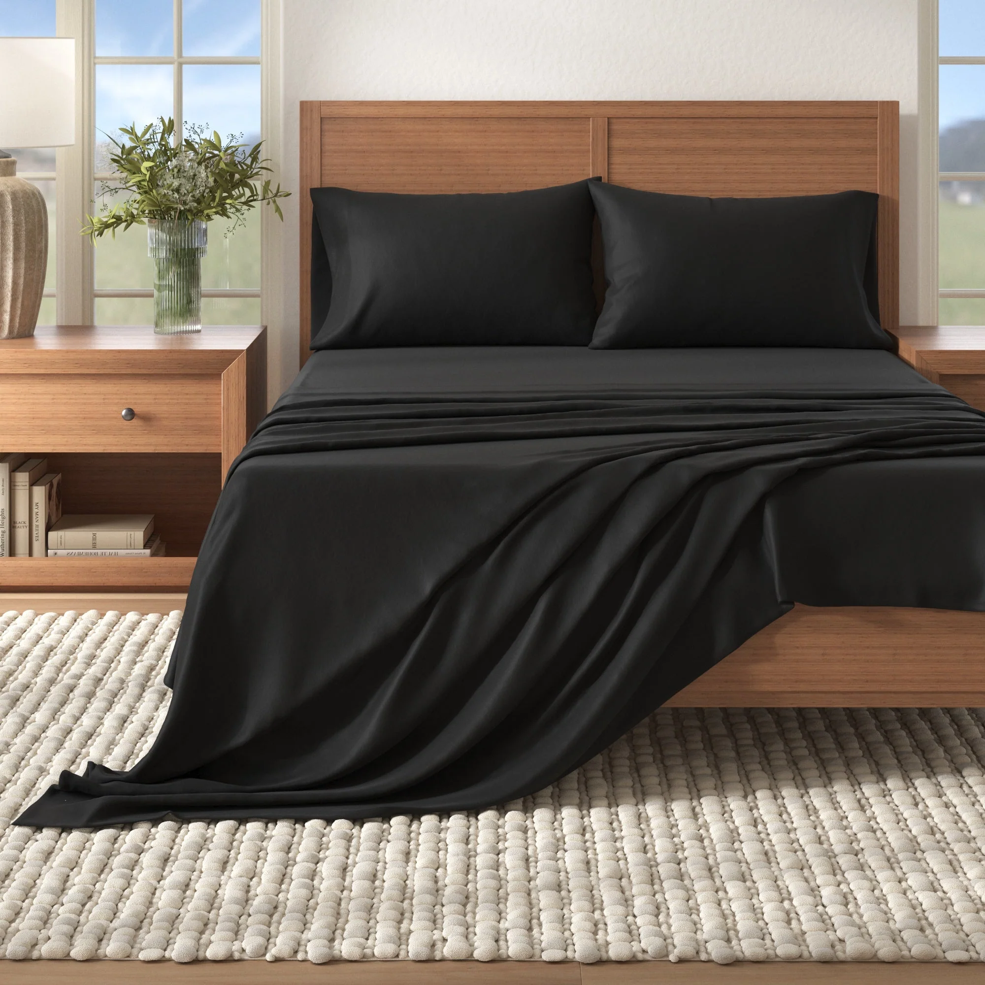 Cotton Solid Flannel Sheet - Nordic Collection - Image 60