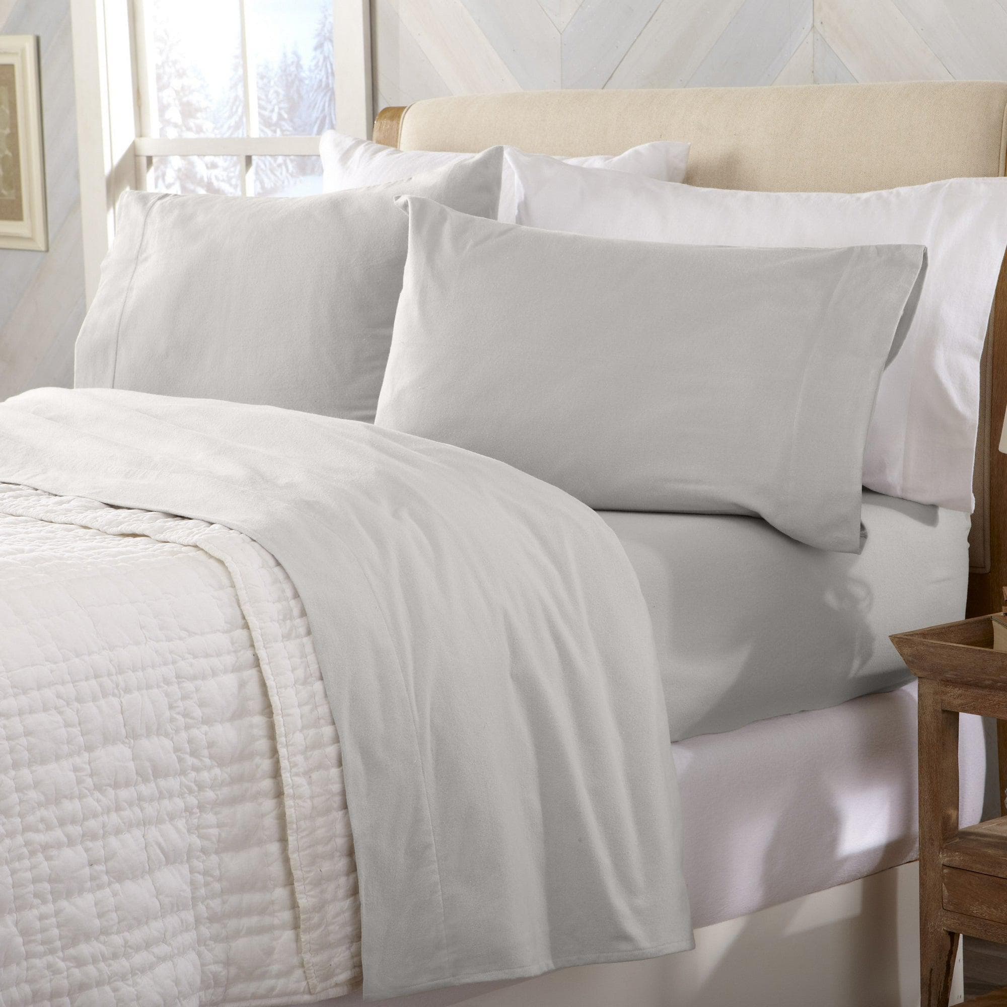Cotton Solid Flannel Sheet - Nordic Collection - Image 67