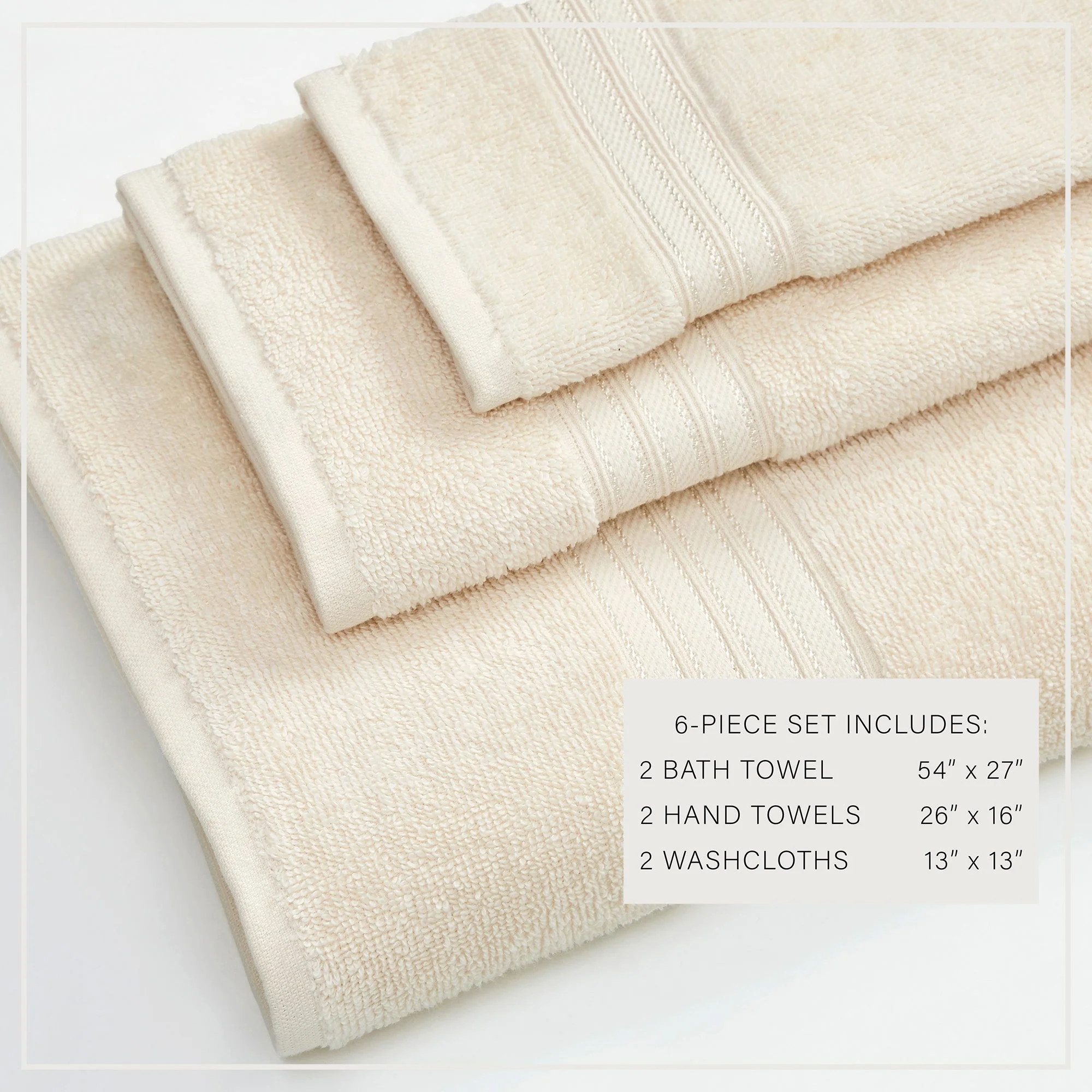 Cotton Terry Bath Towel Set - Cooper Collection - Image 24