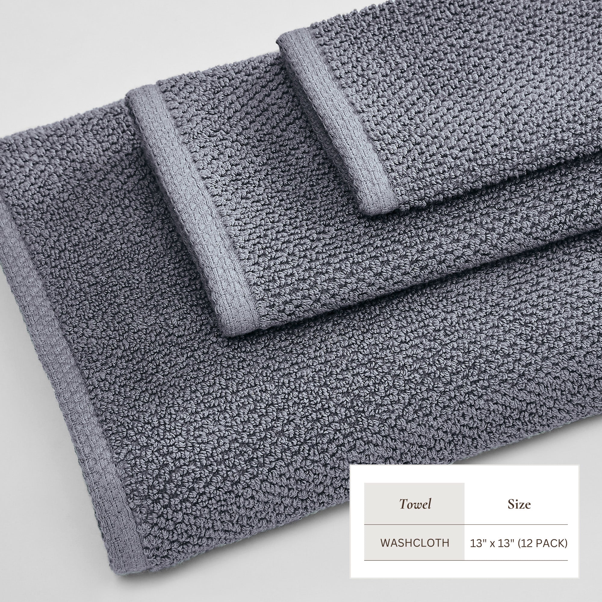 Cotton Textured Bath Towel Set - Acacia Collection - Image 110