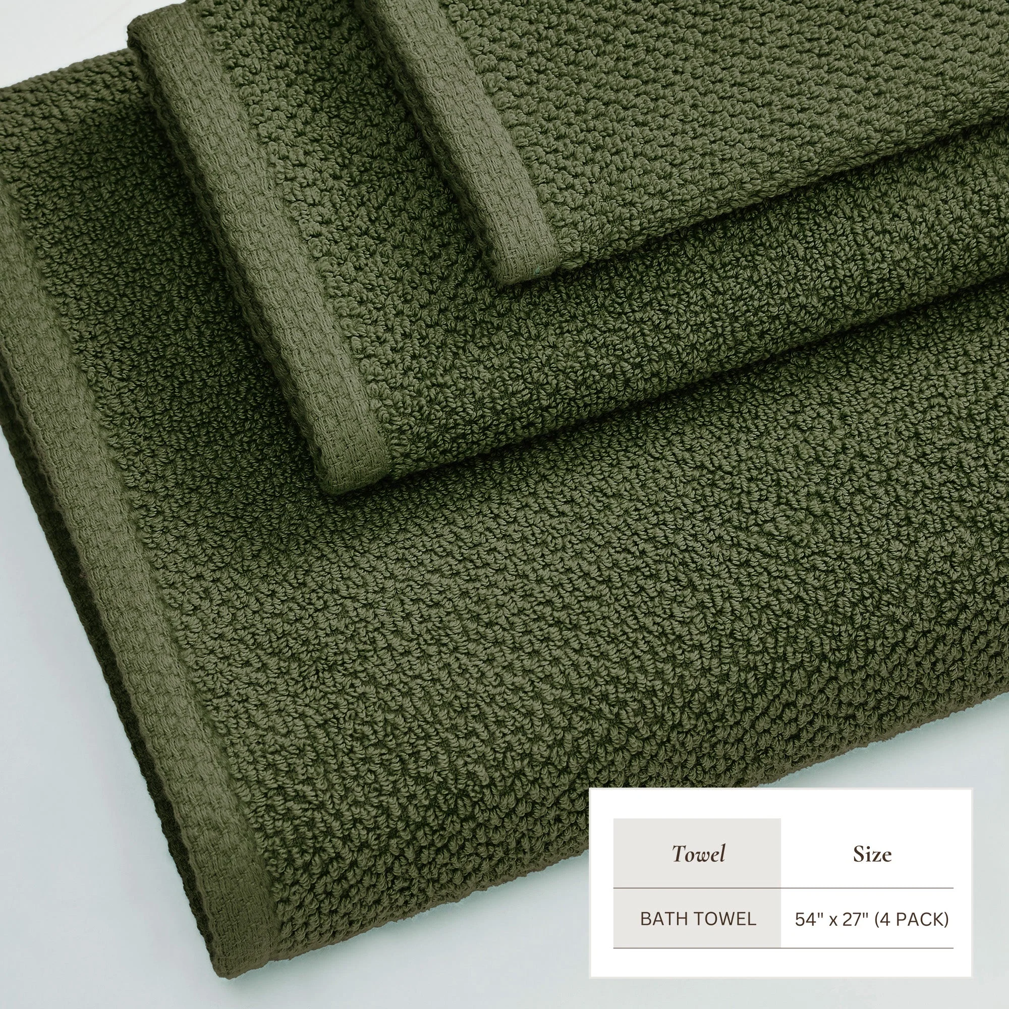 Cotton Textured Bath Towel Set - Acacia Collection - Image 148