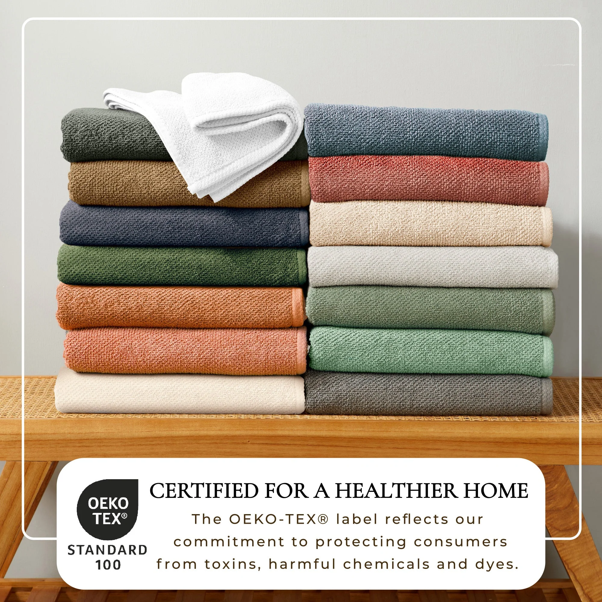 Cotton Textured Bath Towel Set - Acacia Collection - Image 159