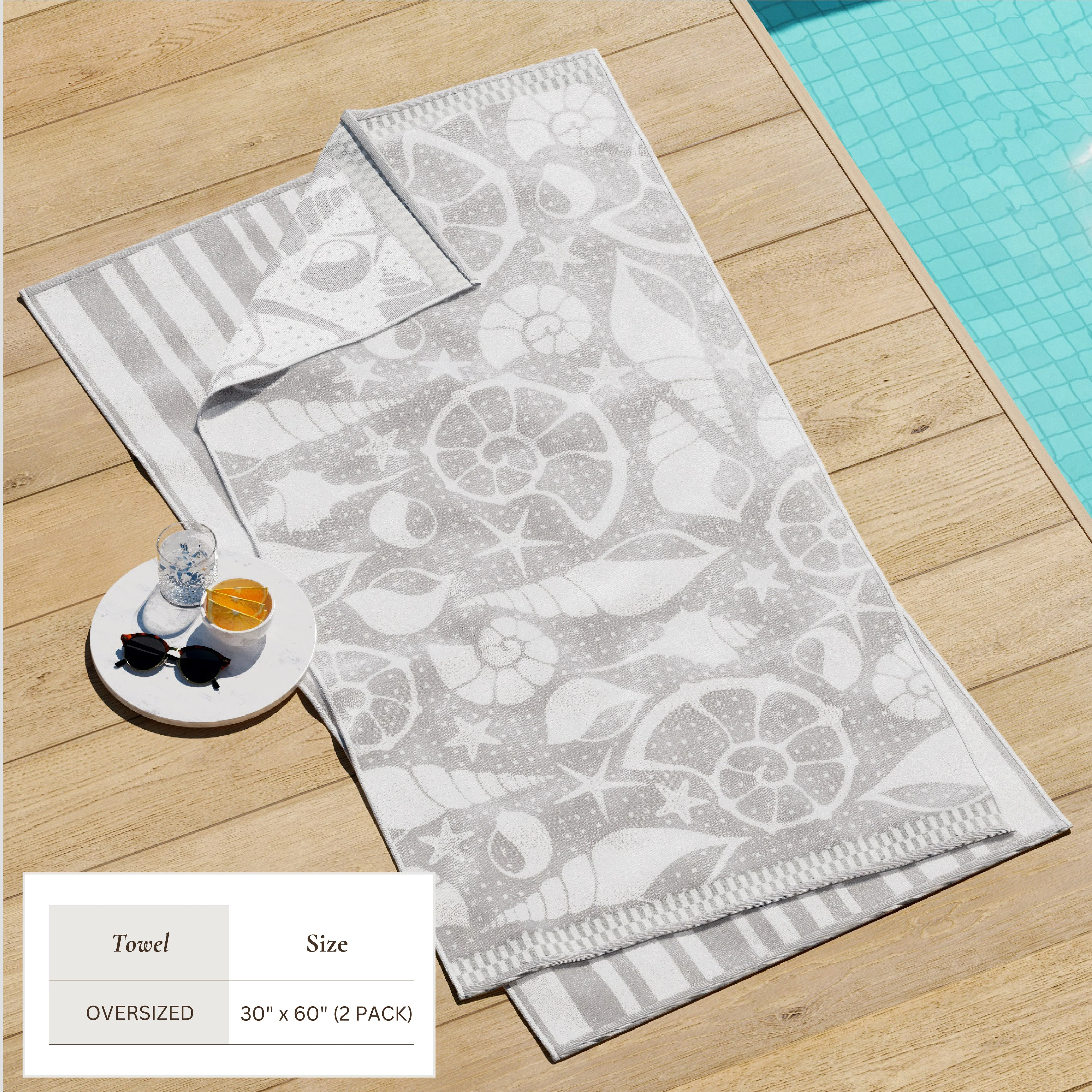 Cotton Velour Beach Towel - Maui Collection - Image 17