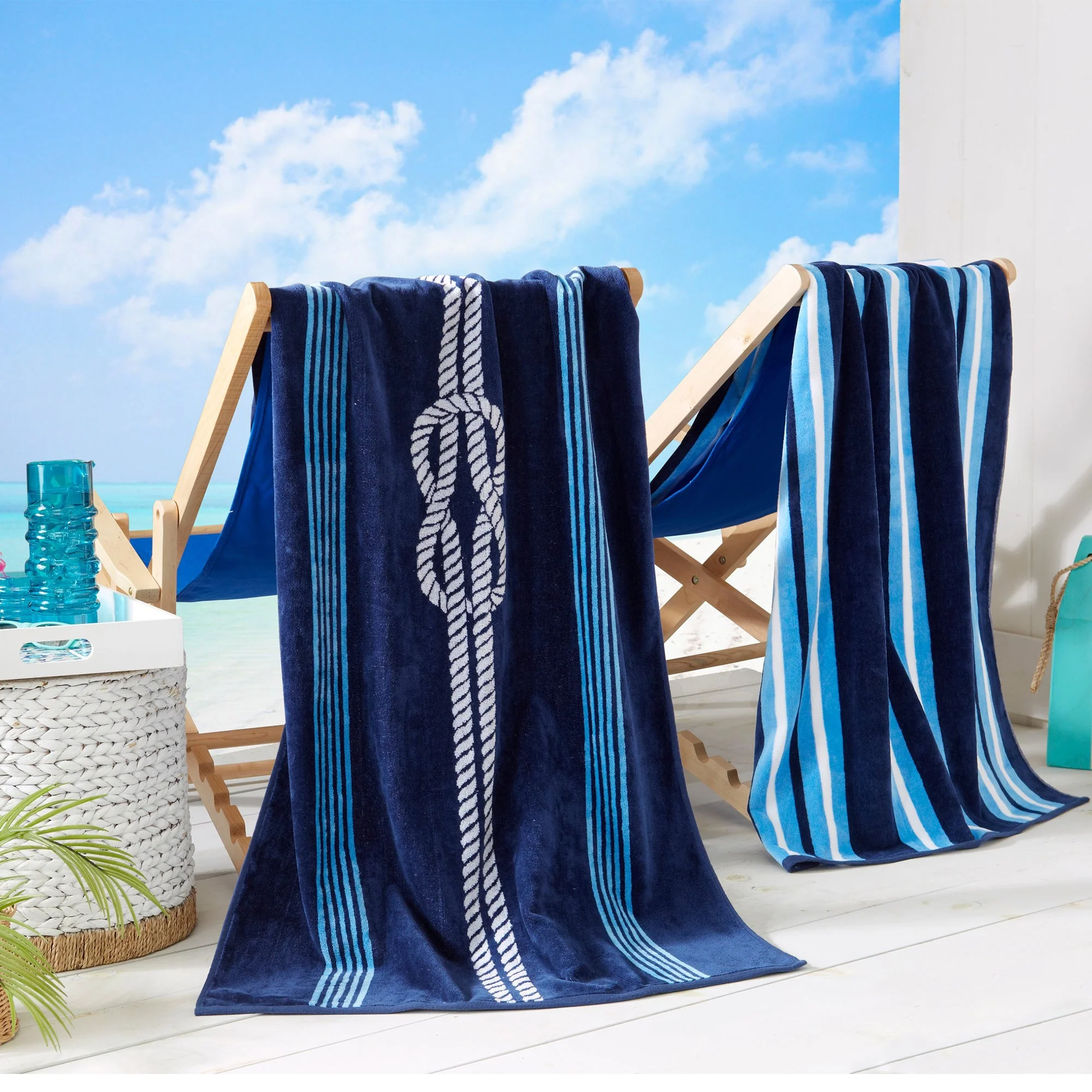 Cotton Velour Beach Towel - Maui Collection - Image 61