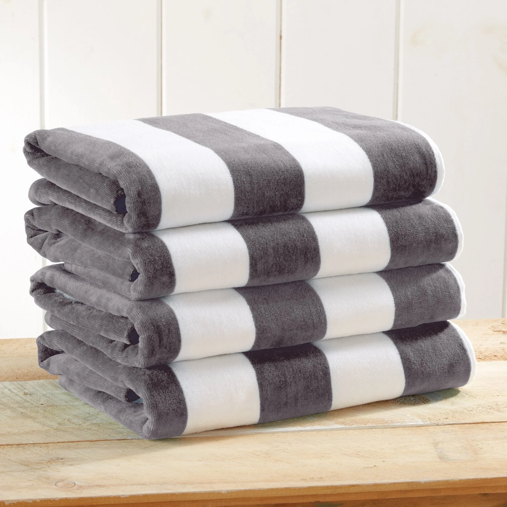 Cotton Velour Cabana Stripe Beach Towel - Novia Collection - Image 12