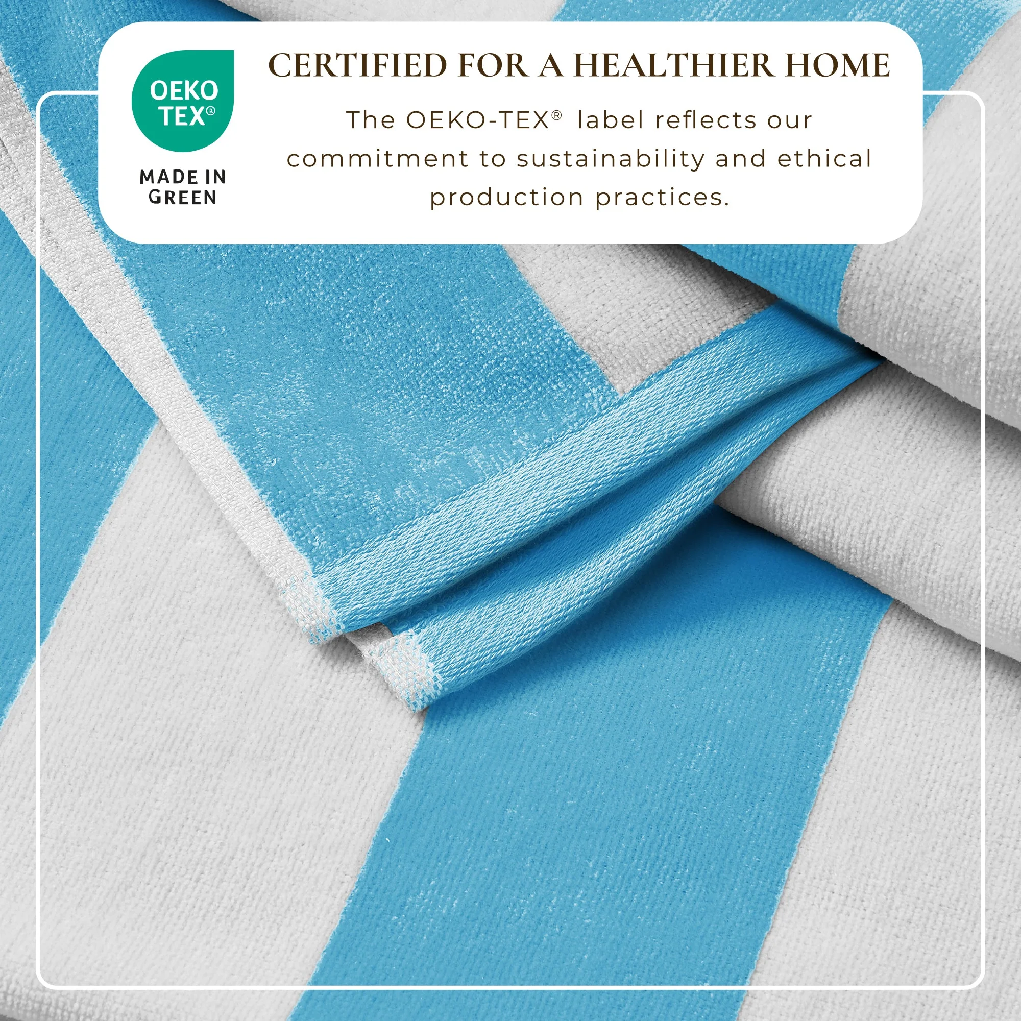 Cotton Velour Cabana Stripe Beach Towel - Novia Collection - Image 26