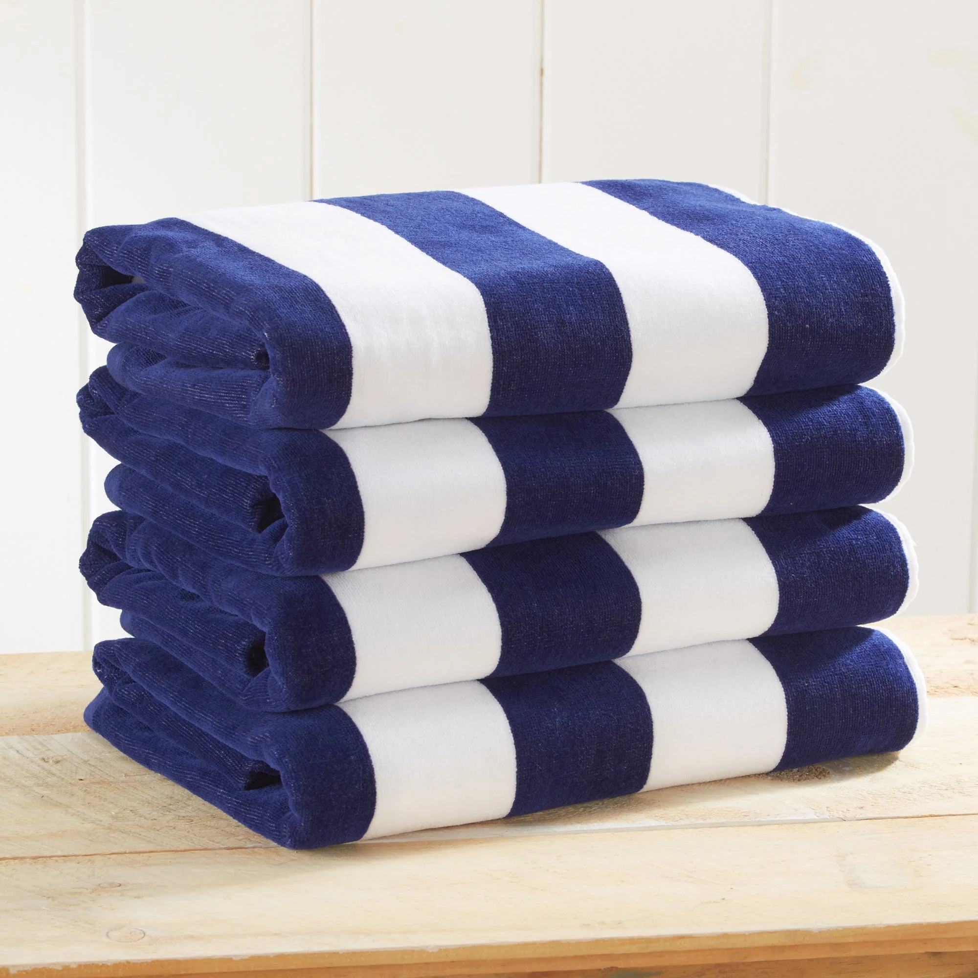 Cotton Velour Cabana Stripe Beach Towel - Novia Collection - Image 48