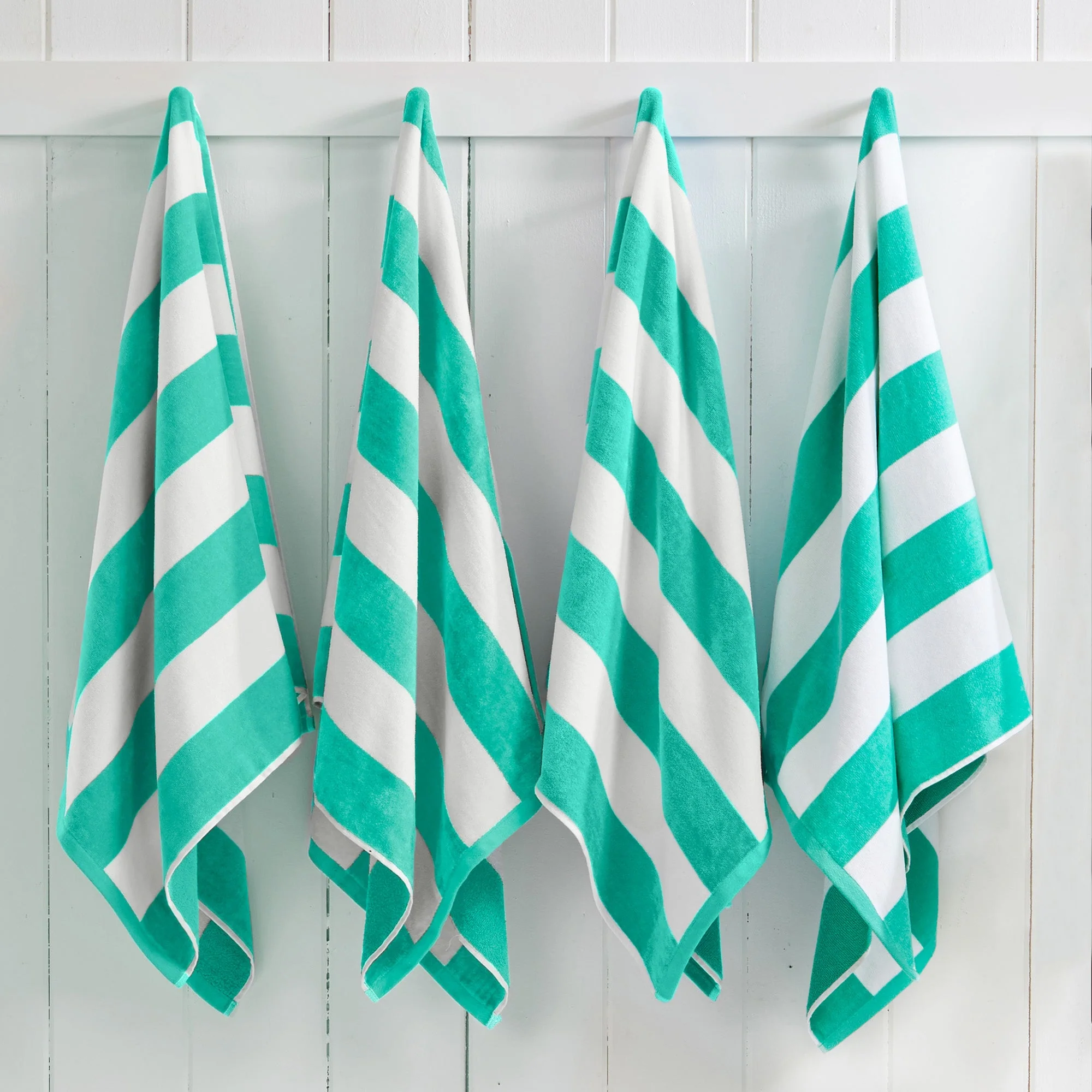 Cotton Velour Cabana Stripe Beach Towel - Novia Collection - Image 55