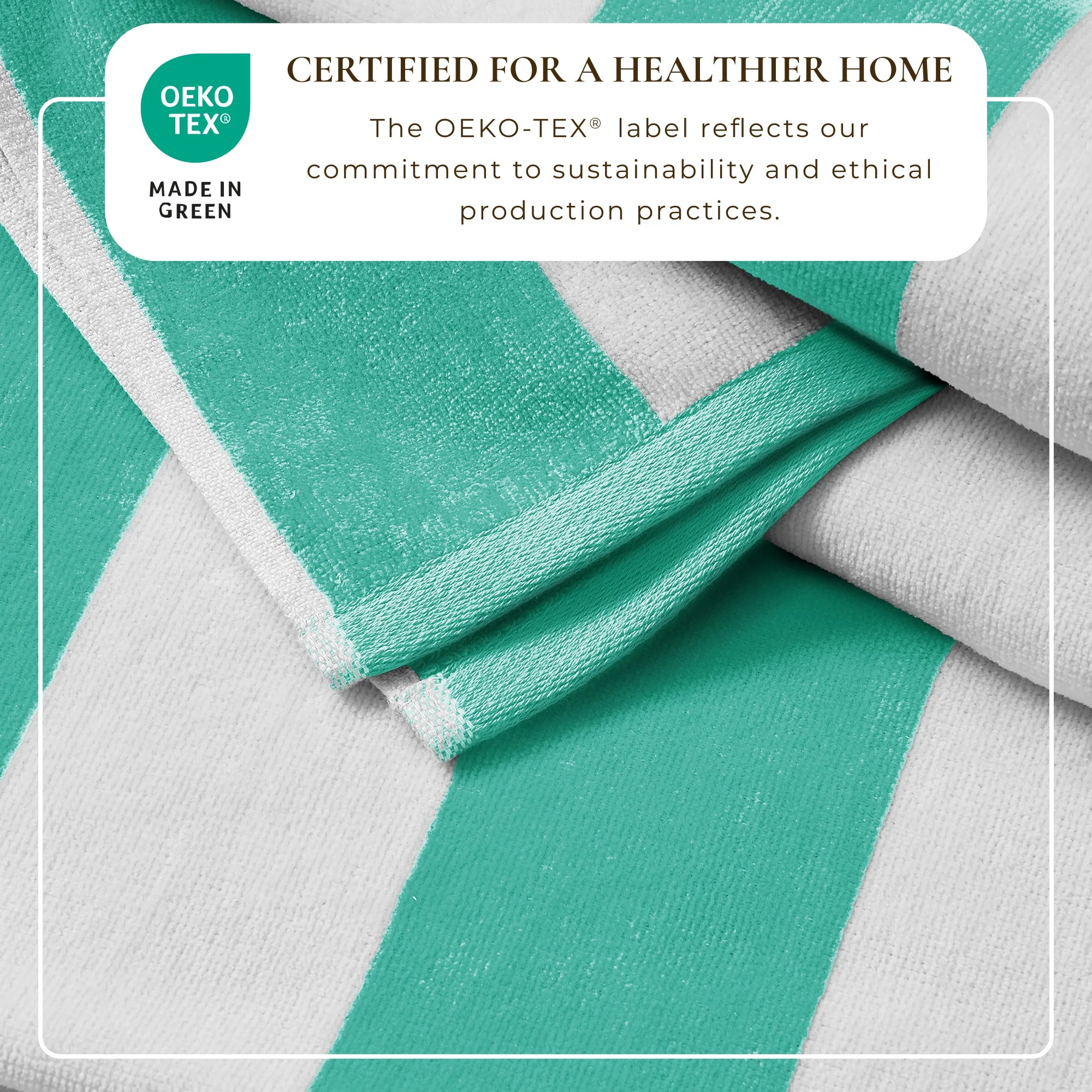 Cotton Velour Cabana Stripe Beach Towel - Novia Collection - Image 62