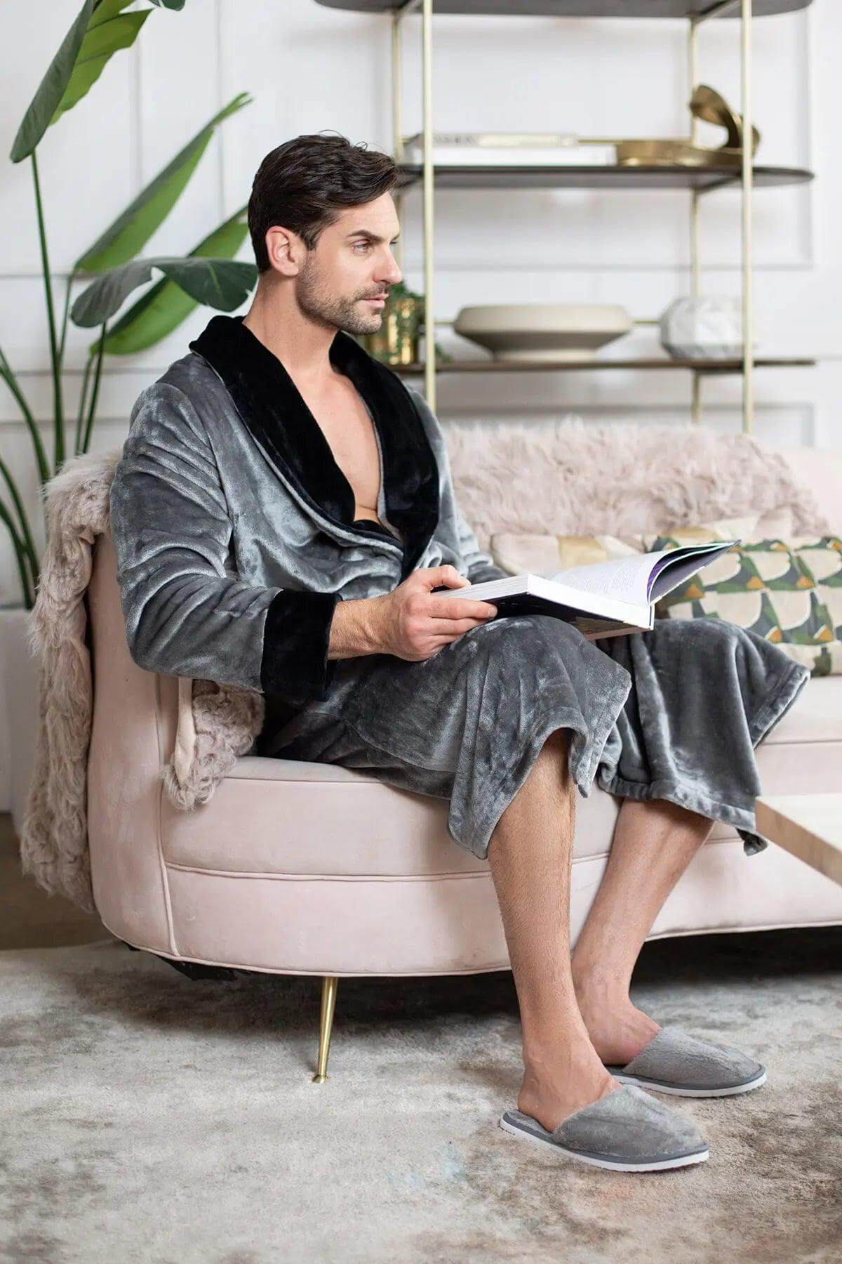 Cozy Mens Plush Robes – Built for Comfort, Designed to Last - Image 30
