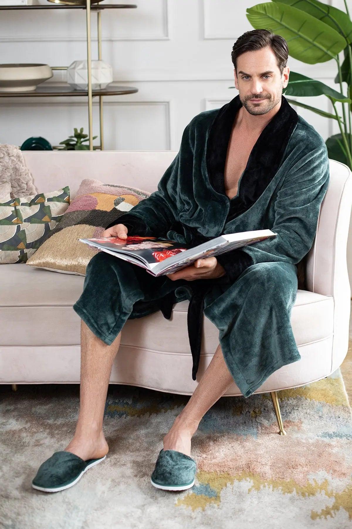 Cozy Mens Plush Robes – Built for Comfort, Designed to Last - Image 33