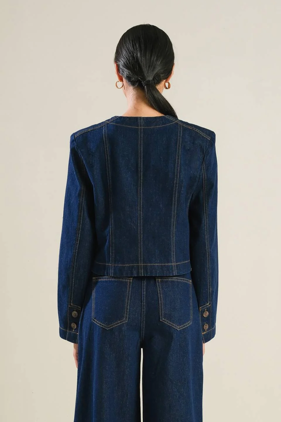 Crisp Canvas Denim Jacket - Image 2