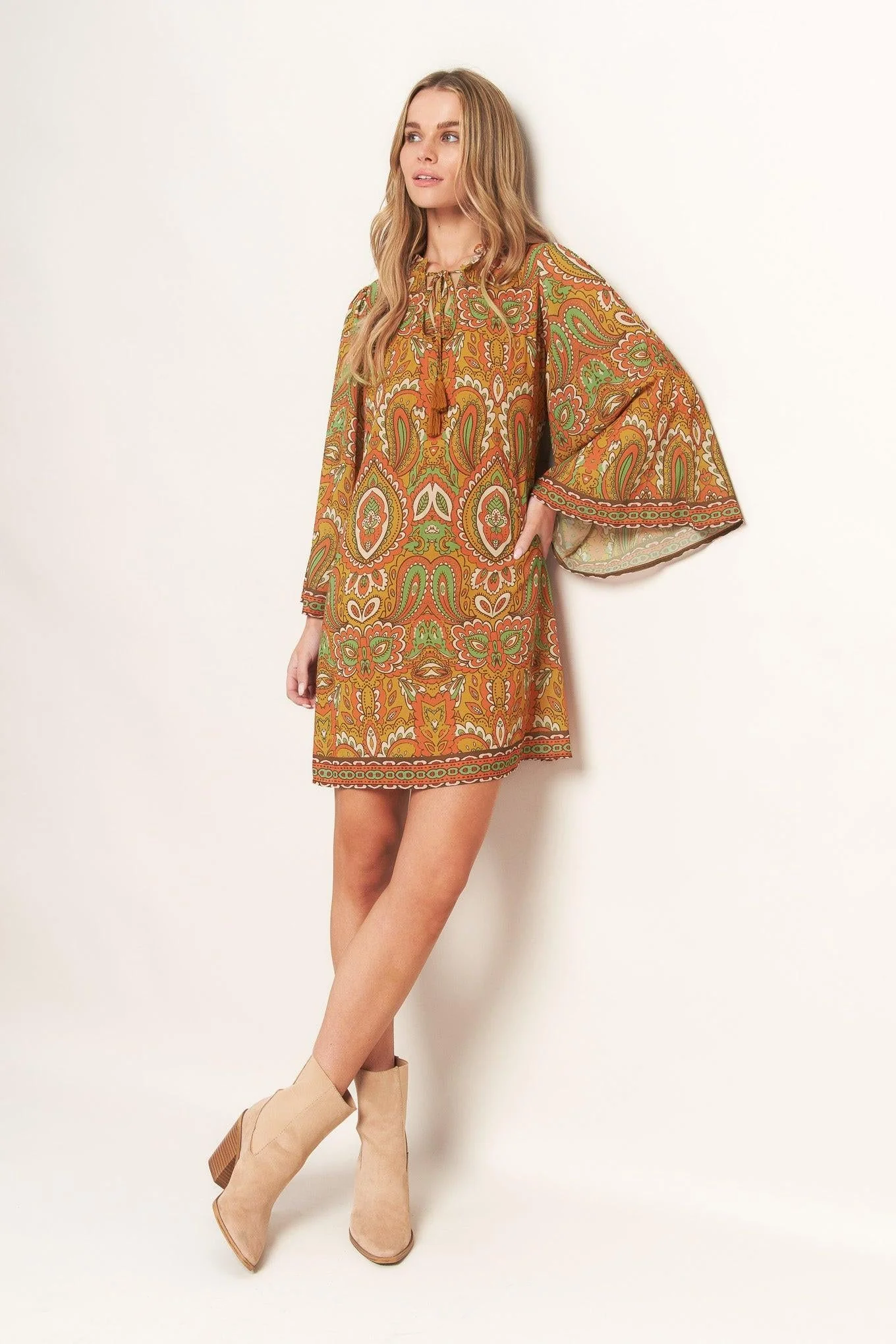 Cross My Mind Woven Mini Dress - Image 3