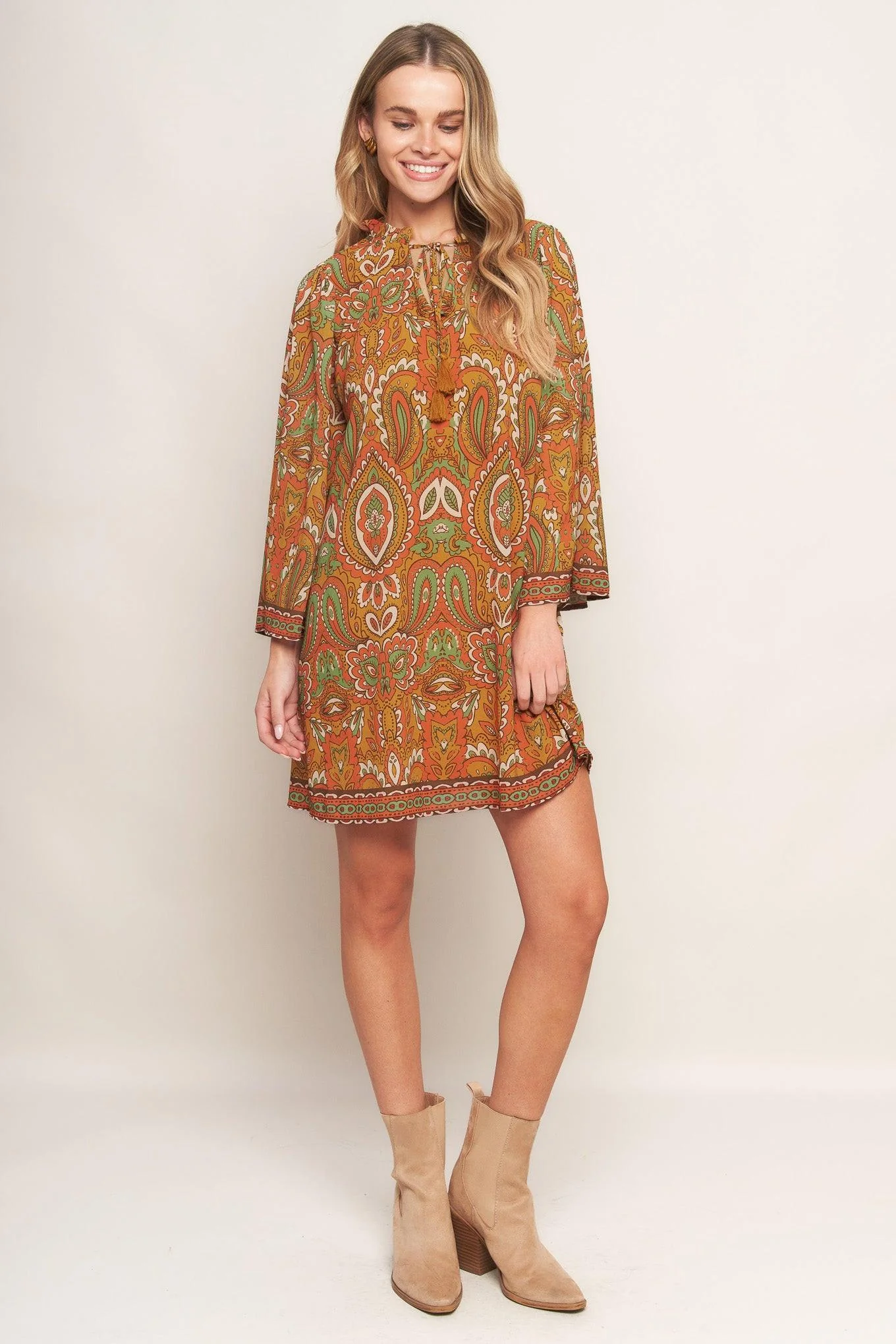 Cross My Mind Woven Mini Dress - Image 4