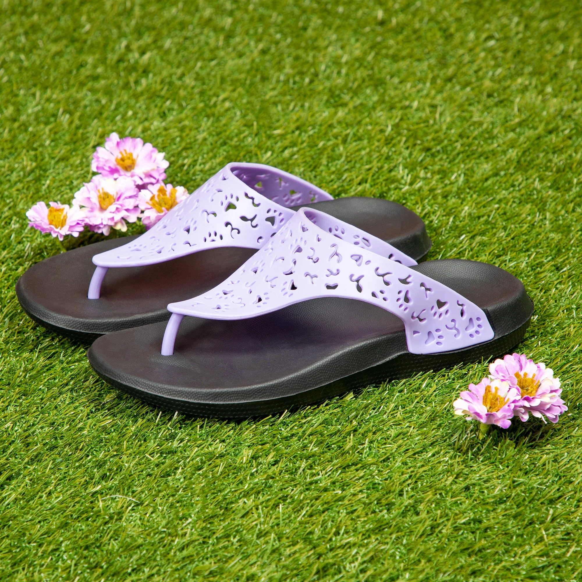 Cut-Out Paw Print Flip Flops - Image 14
