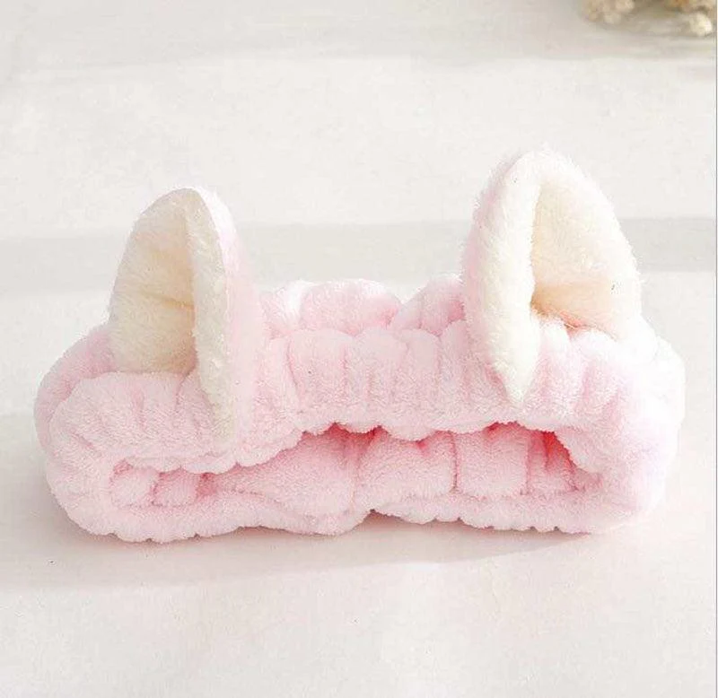 Cute Cat Ears Headband – Soft Hair Wrap for Makeup Routine - Image 8