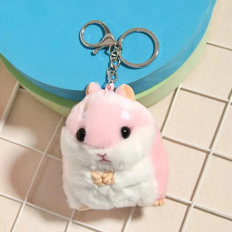 Cute Hamster Backpack Charm Keyring for Animal Lovers - Image 8