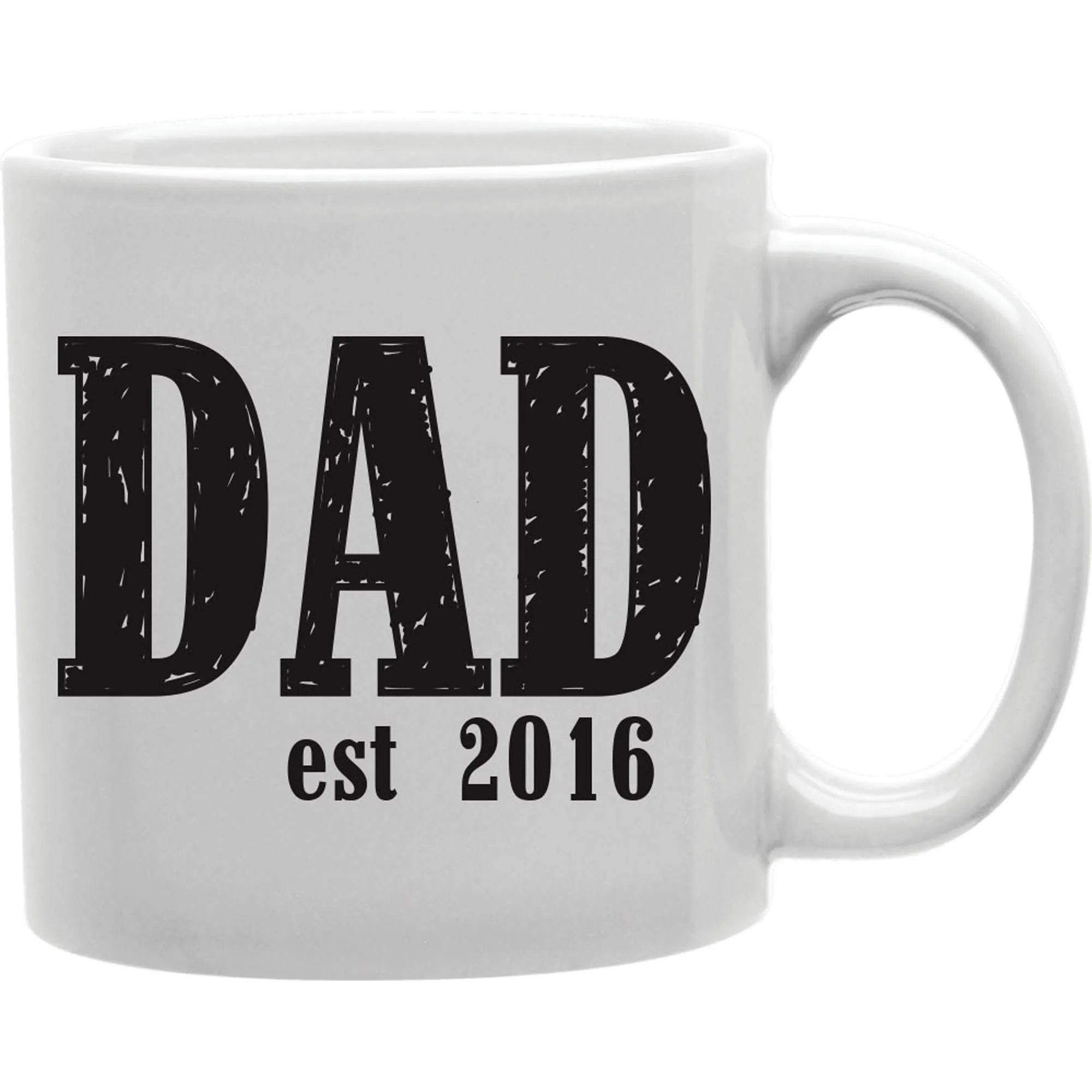 Dad Est. 2016 Everyday Coffee and Tea Ceramic Mug 11oz - Image 2
