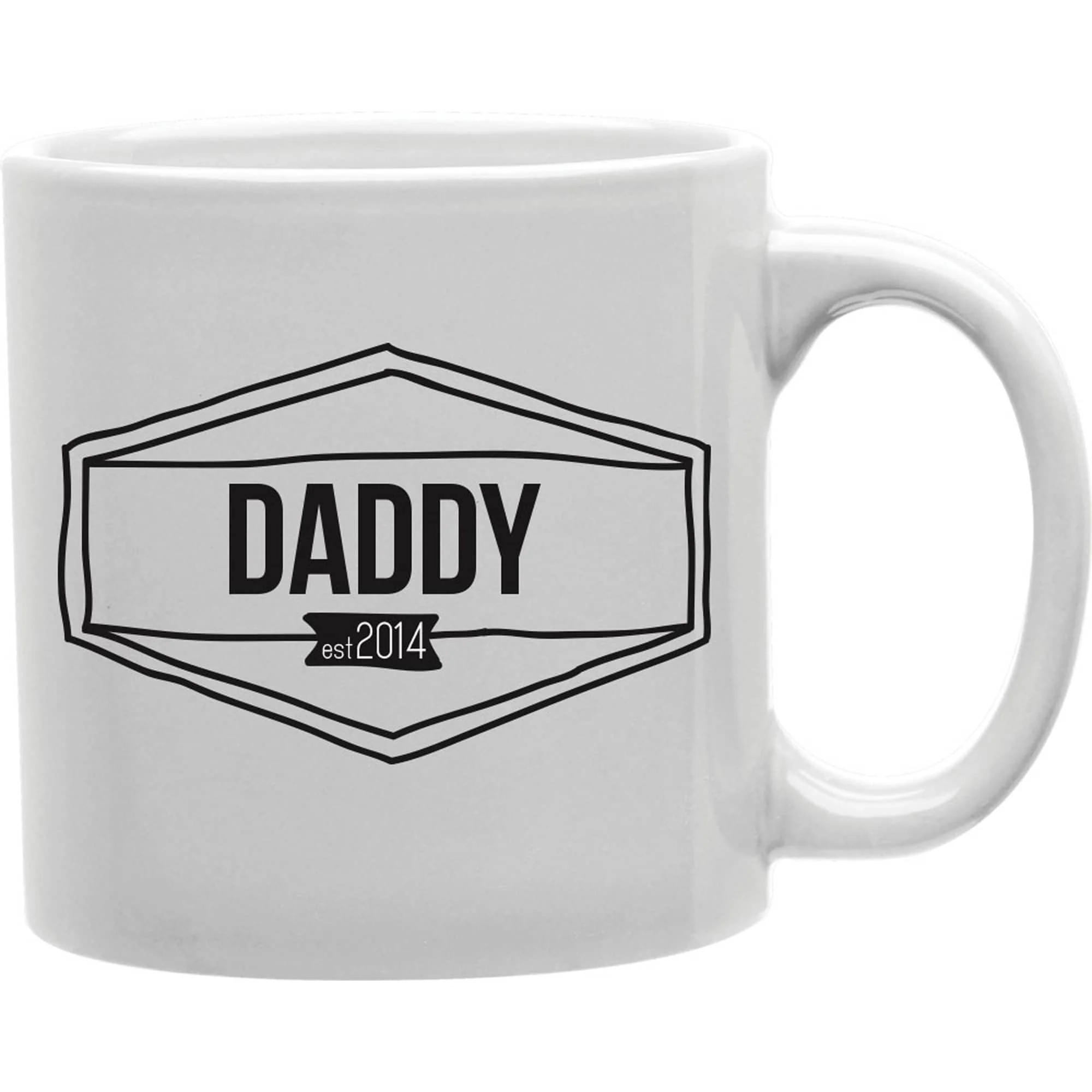 Daddy Est. 2014 Coffee and Tea Ceramic Mug 11oz - Image 3