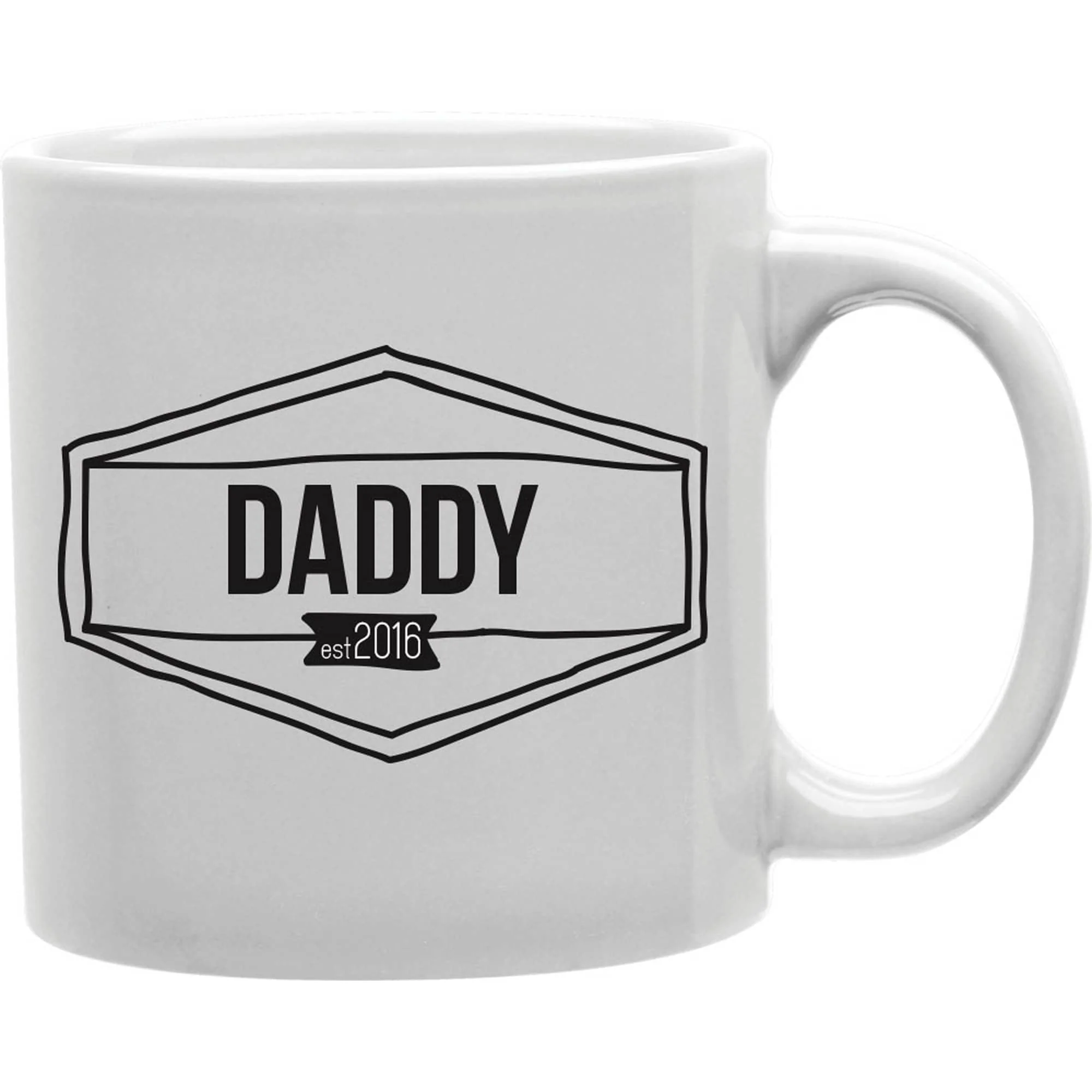Daddy Est. 2016 Coffee and Tea Ceramic Mug 11oz - Image 2