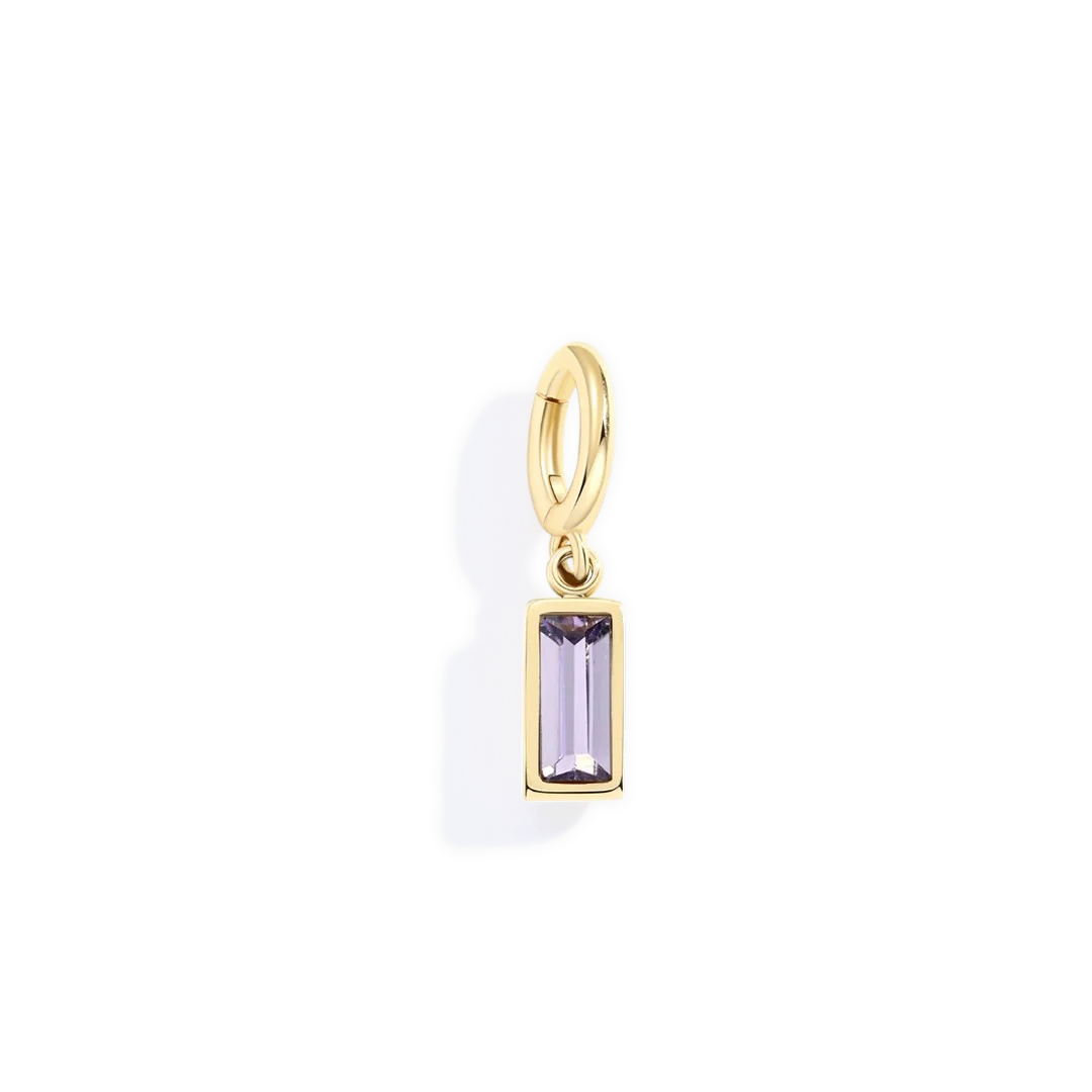 Mint & Lily Dainty Baguette Birthstone Charm - Image 28
