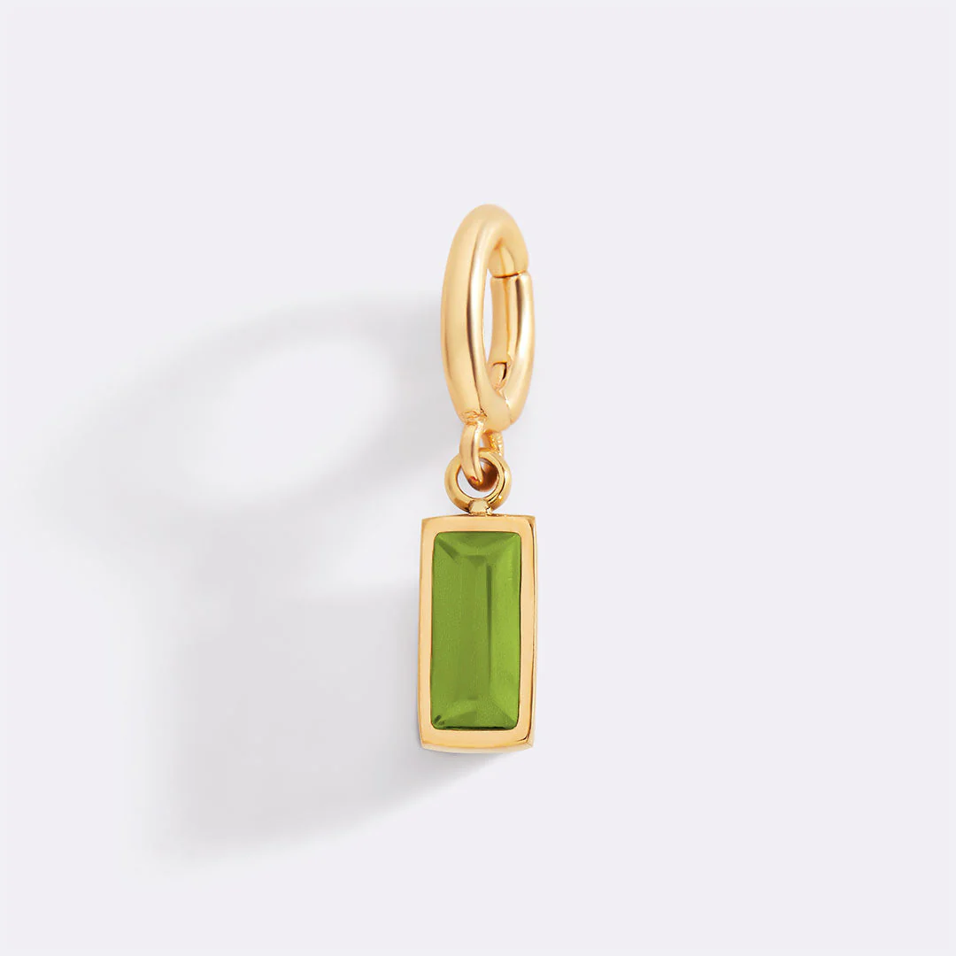 Mint & Lily Dainty Baguette Birthstone Charm - Image 44