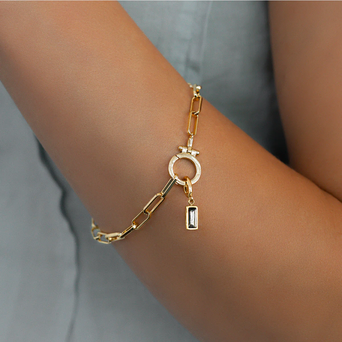 Mint & Lily Dainty Baguette Birthstone Charm - Image 53