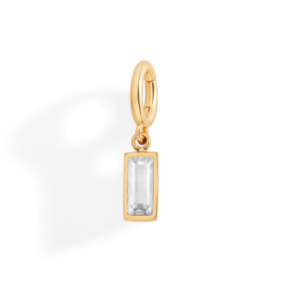 Mint & Lily Dainty Baguette Birthstone Charm - Image 67