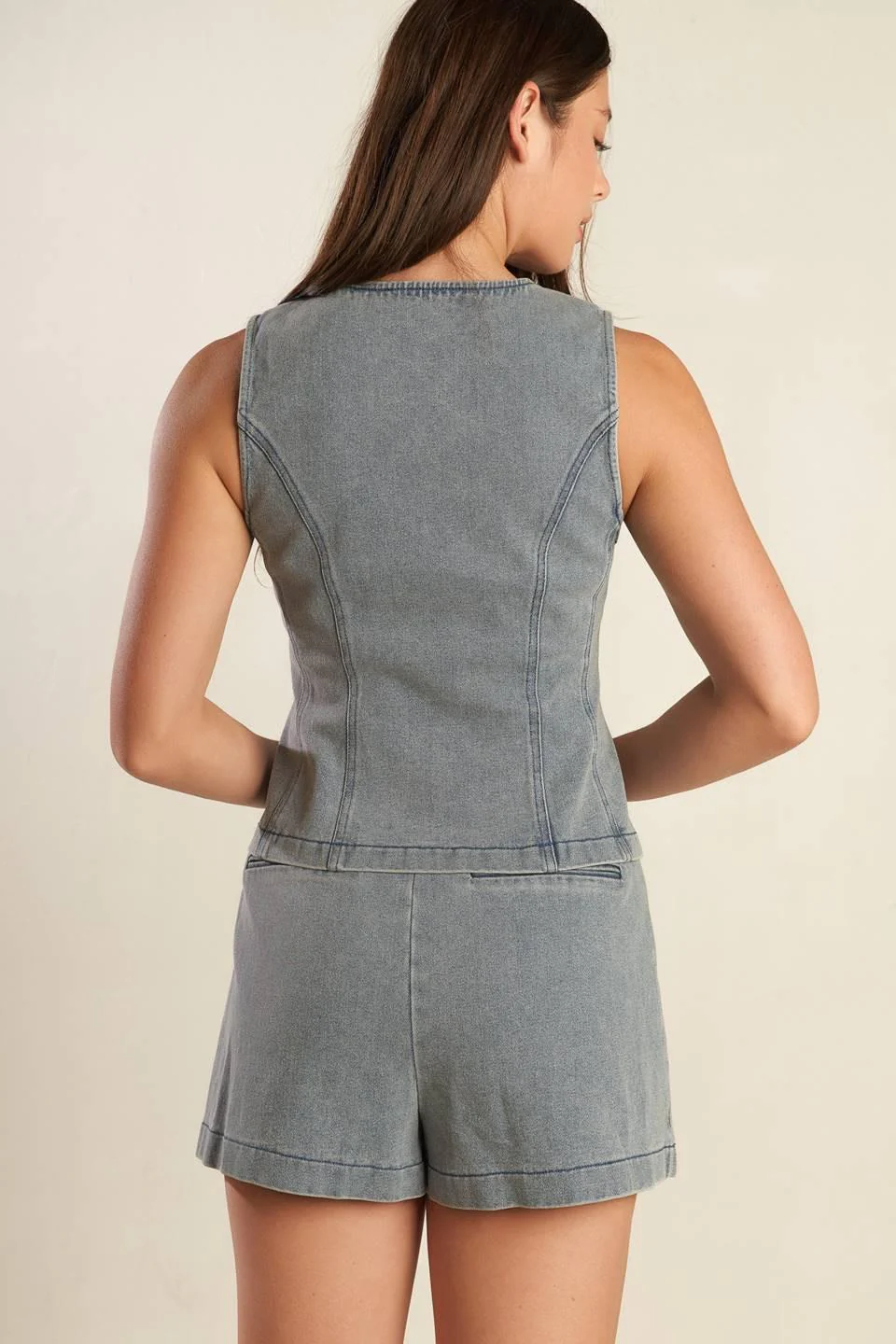 Daisy Date Denim Vest - Image 2