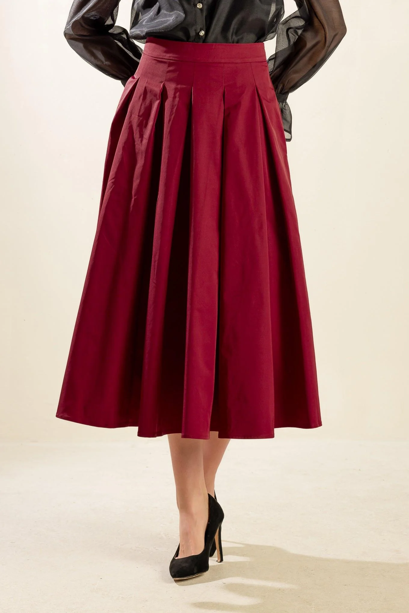 Dance With Destiny Woven Midi Skirt - Image 4