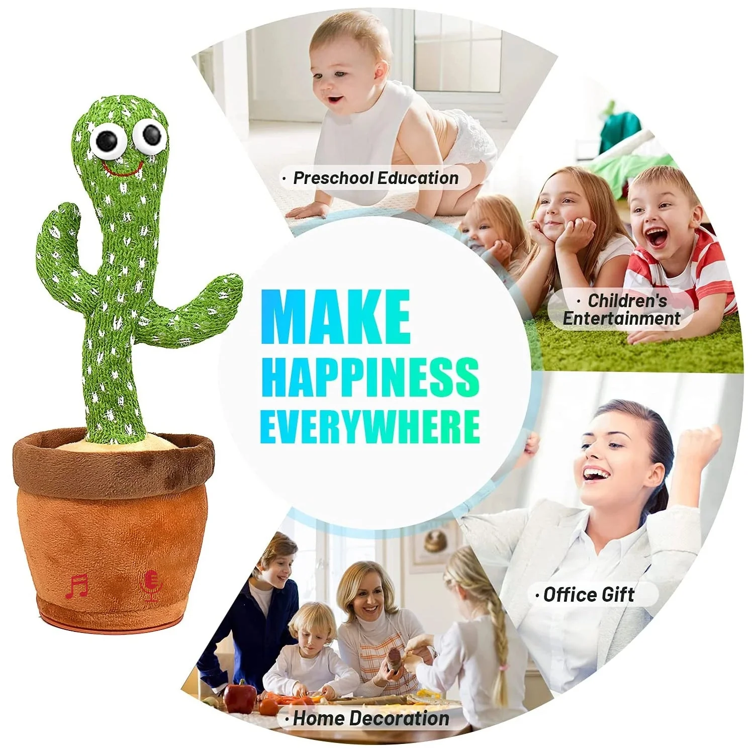 Dancing Cactus Mimicking Toy, USB-C Rechargeable - Image 11