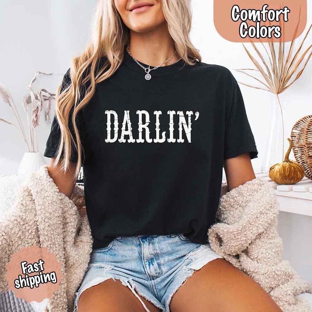 Darlin’ Comfort Colors Tee – Cute Country Girl Shirt, Western Cowgirl Style - Image 12