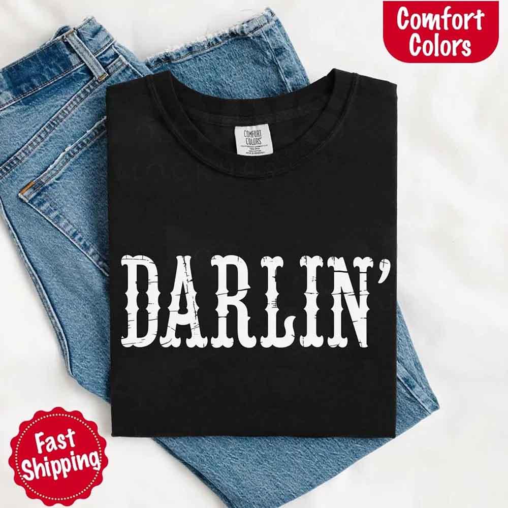 Darlin’ Comfort Colors Tee – Cute Country Girl Shirt, Western Cowgirl Style - Image 13