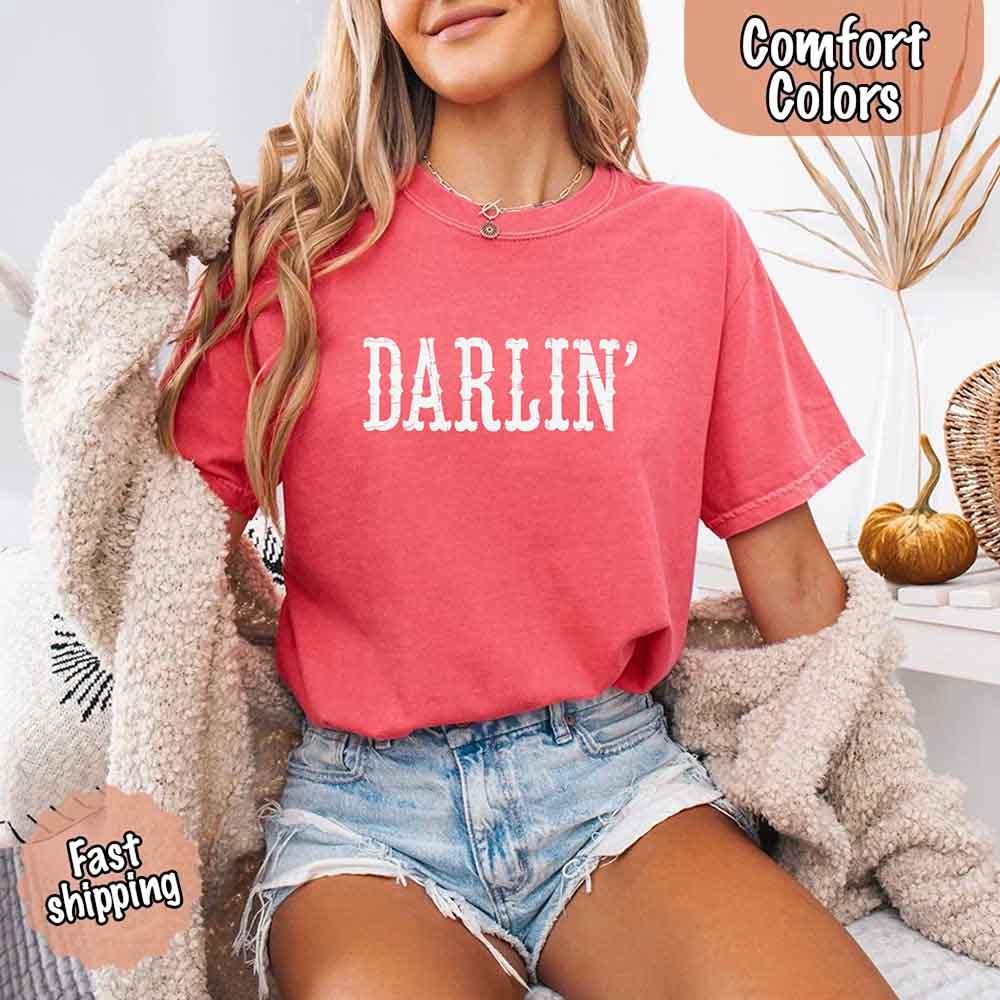 Darlin’ Comfort Colors Tee – Cute Country Girl Shirt, Western Cowgirl Style - Image 18