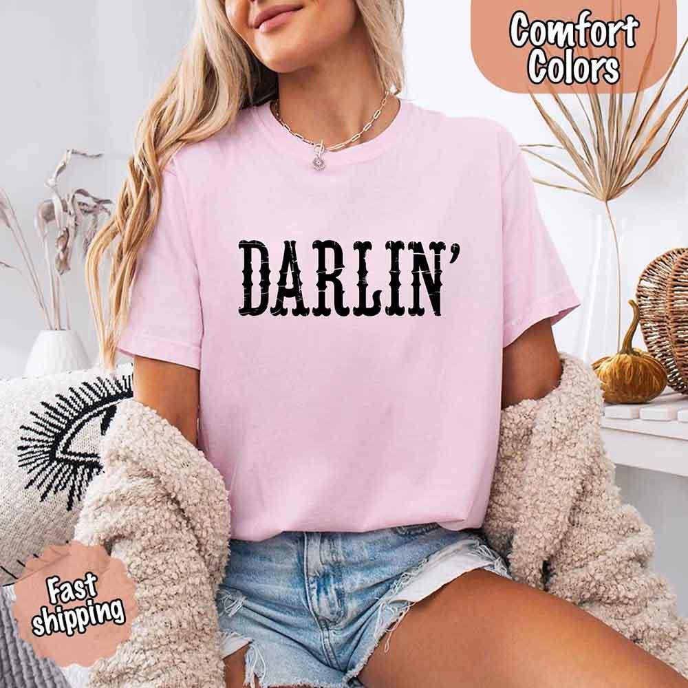 Darlin’ Comfort Colors Tee – Cute Country Girl Shirt, Western Cowgirl Style - Image 25