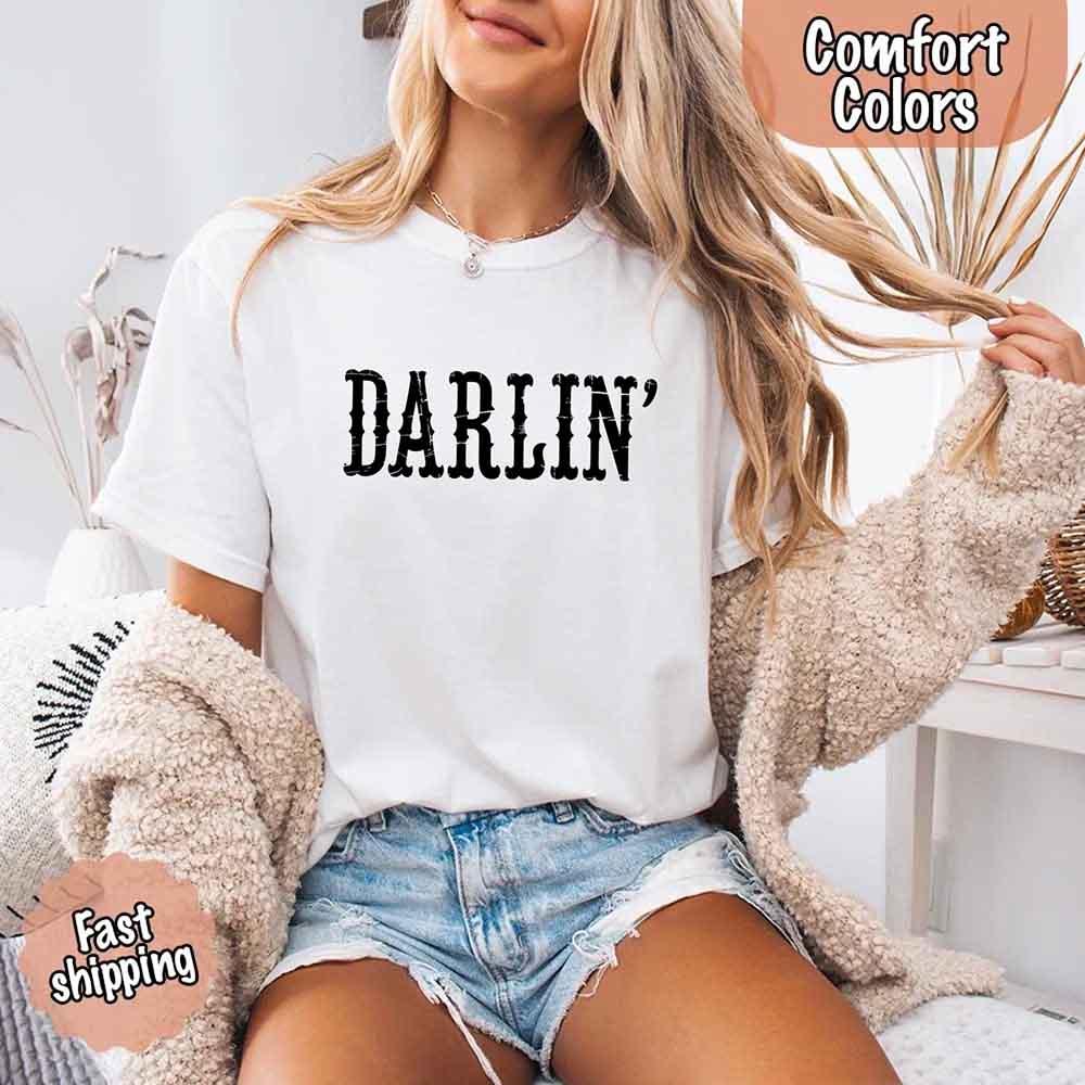 Darlin’ Comfort Colors Tee – Cute Country Girl Shirt, Western Cowgirl Style - Image 28