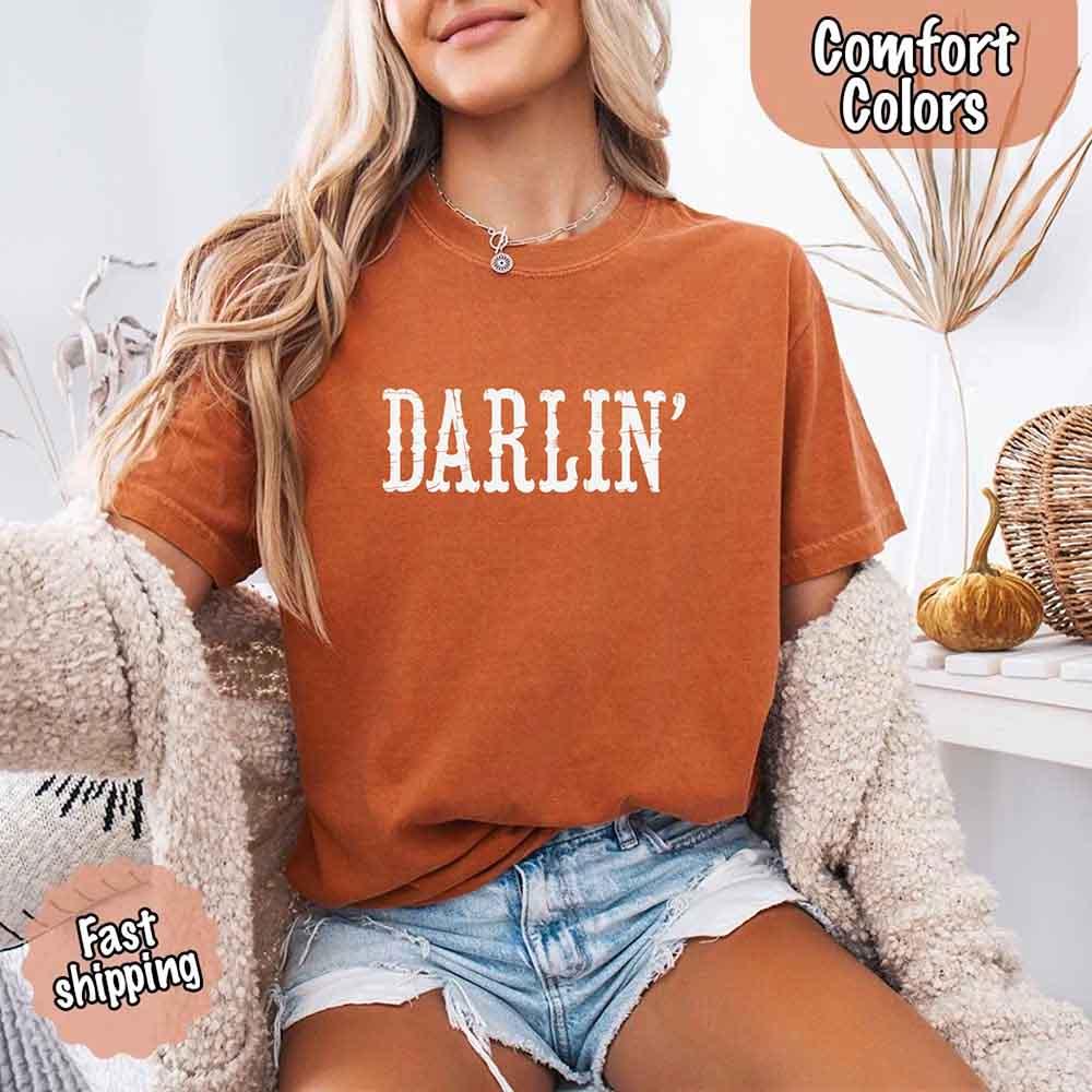 Darlin’ Comfort Colors Tee – Cute Country Girl Shirt, Western Cowgirl Style - Image 8