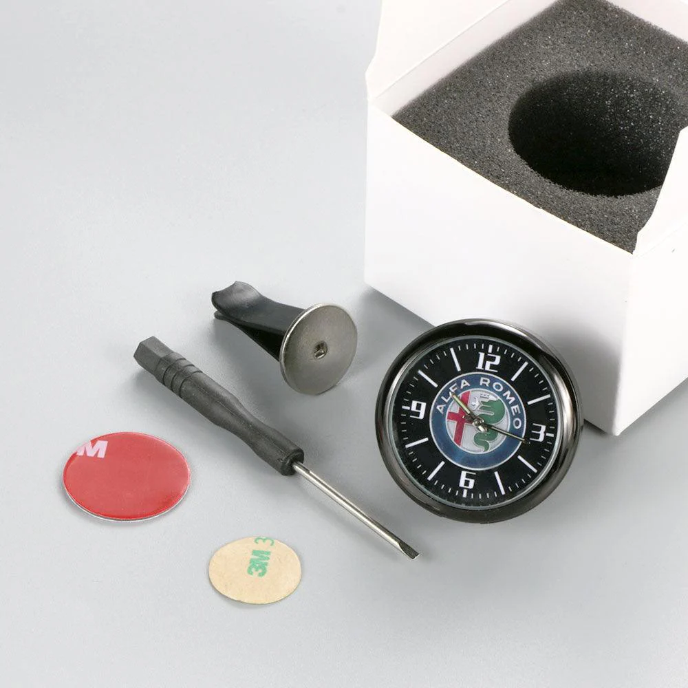 Dashboard Car Clock Air Clip Interior Car Accessories Car Dashboard Clock Cars Air Vent Clip Quartz Clocks Mini Luminous Quartz Analog Watch Universal Pocket Stick On Clock Perfect Decoration for Boats Bikes Auto Home Decoration - Image 15