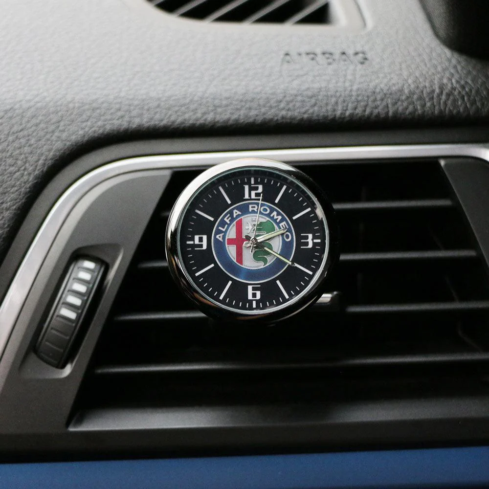 Dashboard Car Clock Air Clip Interior Car Accessories Car Dashboard Clock Cars Air Vent Clip Quartz Clocks Mini Luminous Quartz Analog Watch Universal Pocket Stick On Clock Perfect Decoration for Boats Bikes Auto Home Decoration - Image 5