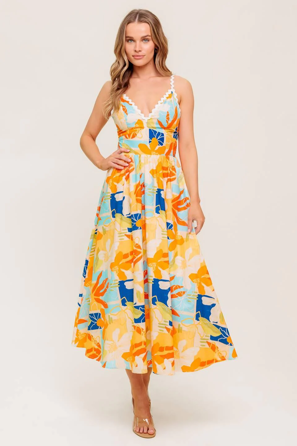 Dawn Petal Kiss Woven Midi Dress