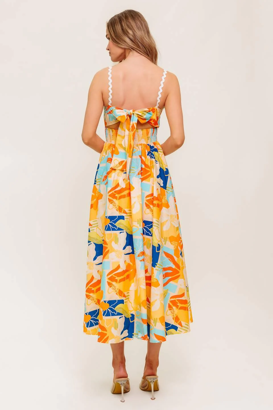 Dawn Petal Kiss Woven Midi Dress - Image 6
