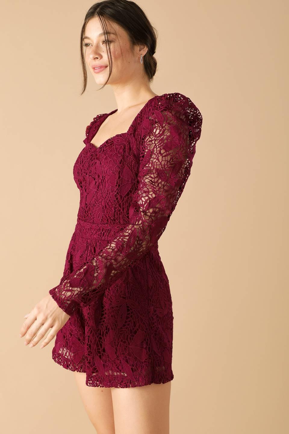 Days Go by Lace Woven Romper - Image 7
