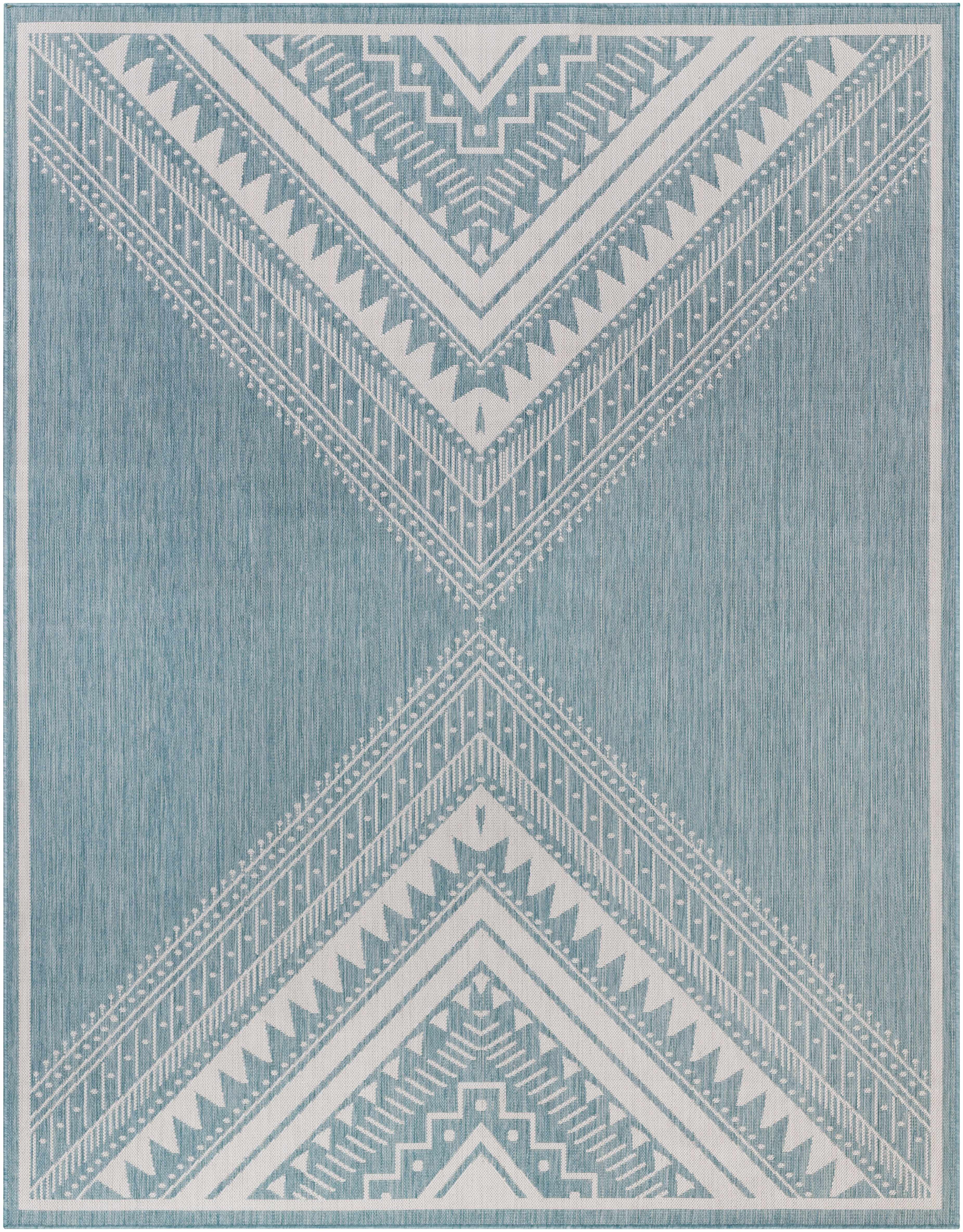 Deana Blue Outdoor Area Rug - Clearance - Image 3