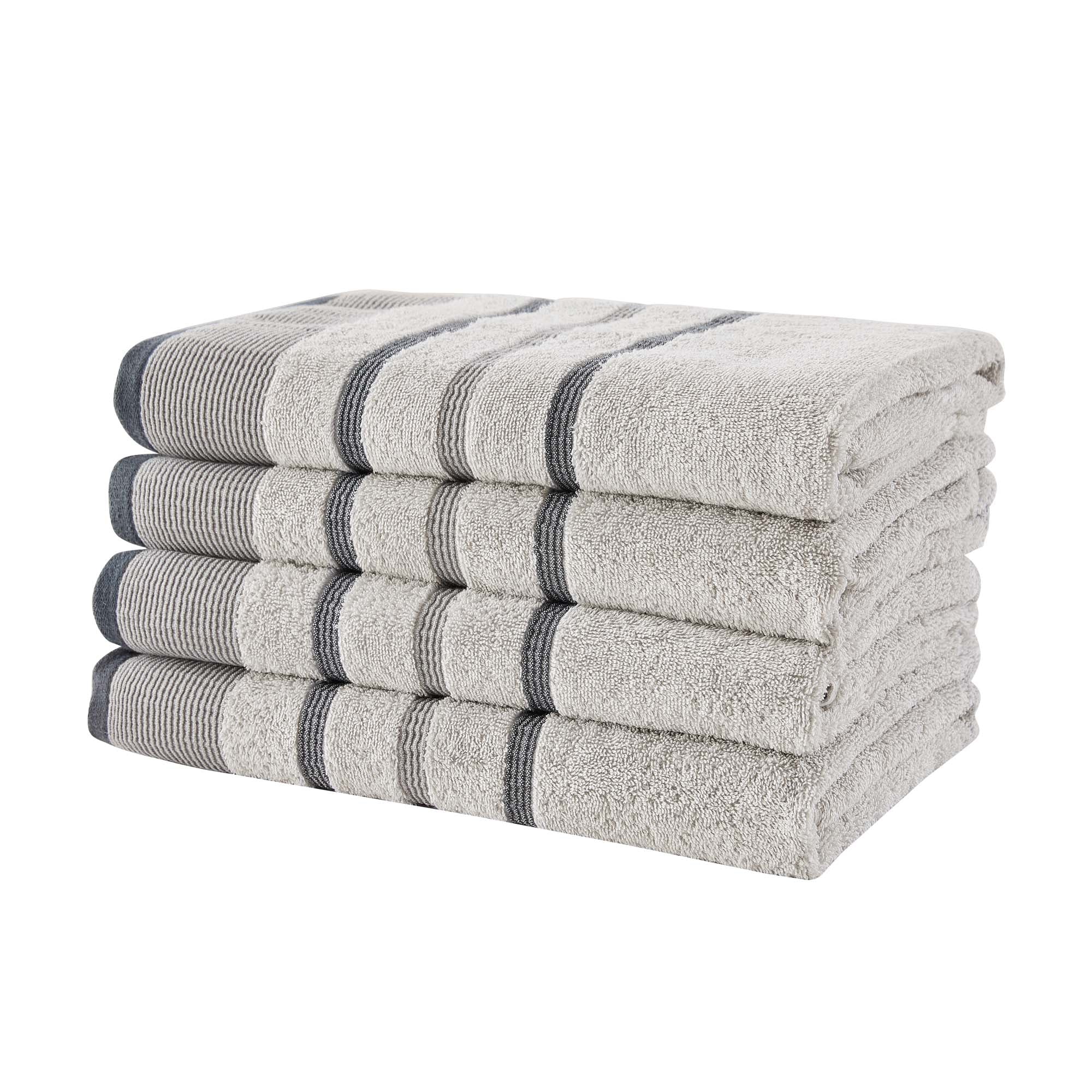 Decorative Cotton Stripe Bath Towel Set - Noelle Collection - Image 164