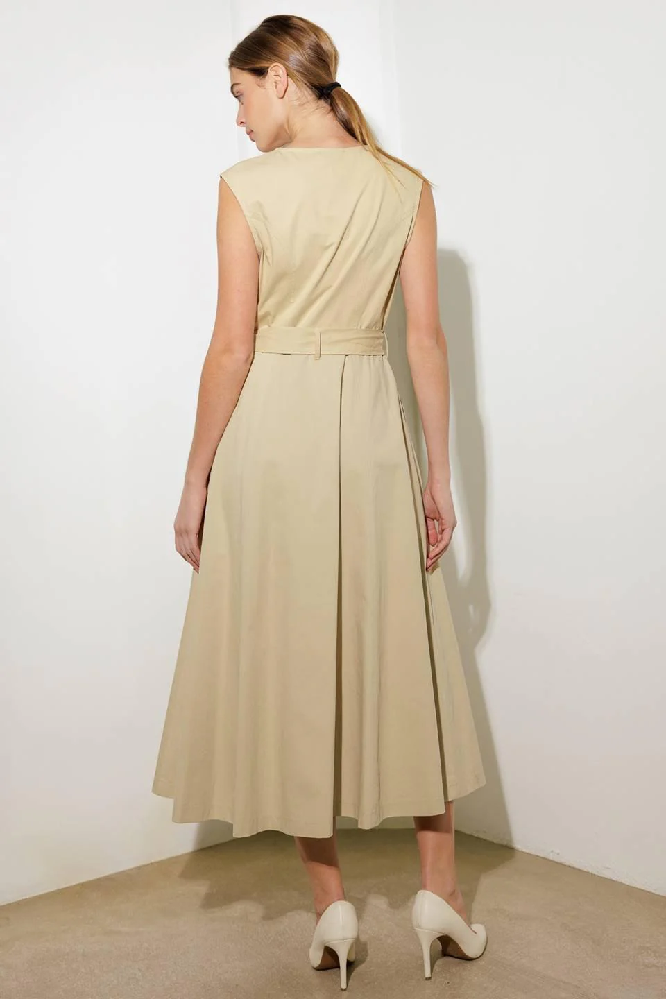 Delicate Dreams Woven Midi Dress - Image 17